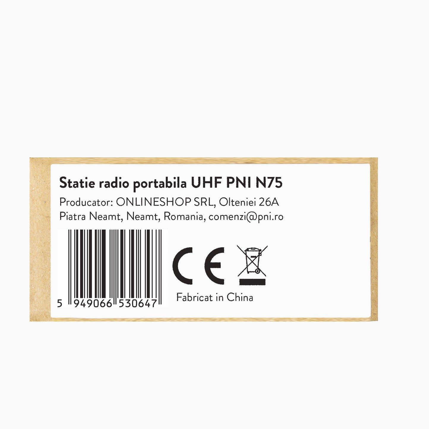 Statie radio portabila UHF PNI N75, IP67