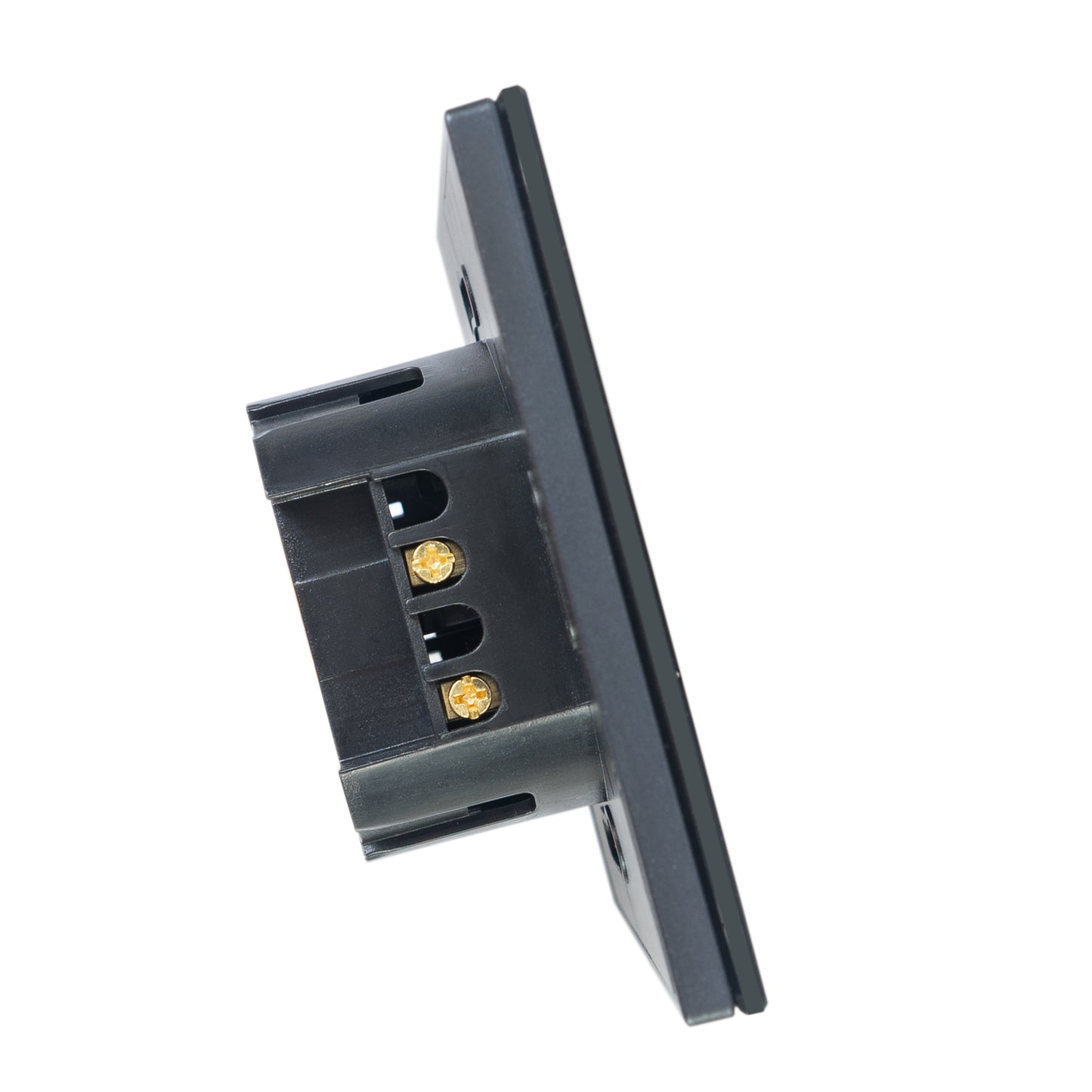 Intrerupator simplu cu touch PNI SH121, din sticla, negru, cu LED indicator, 10A 200W