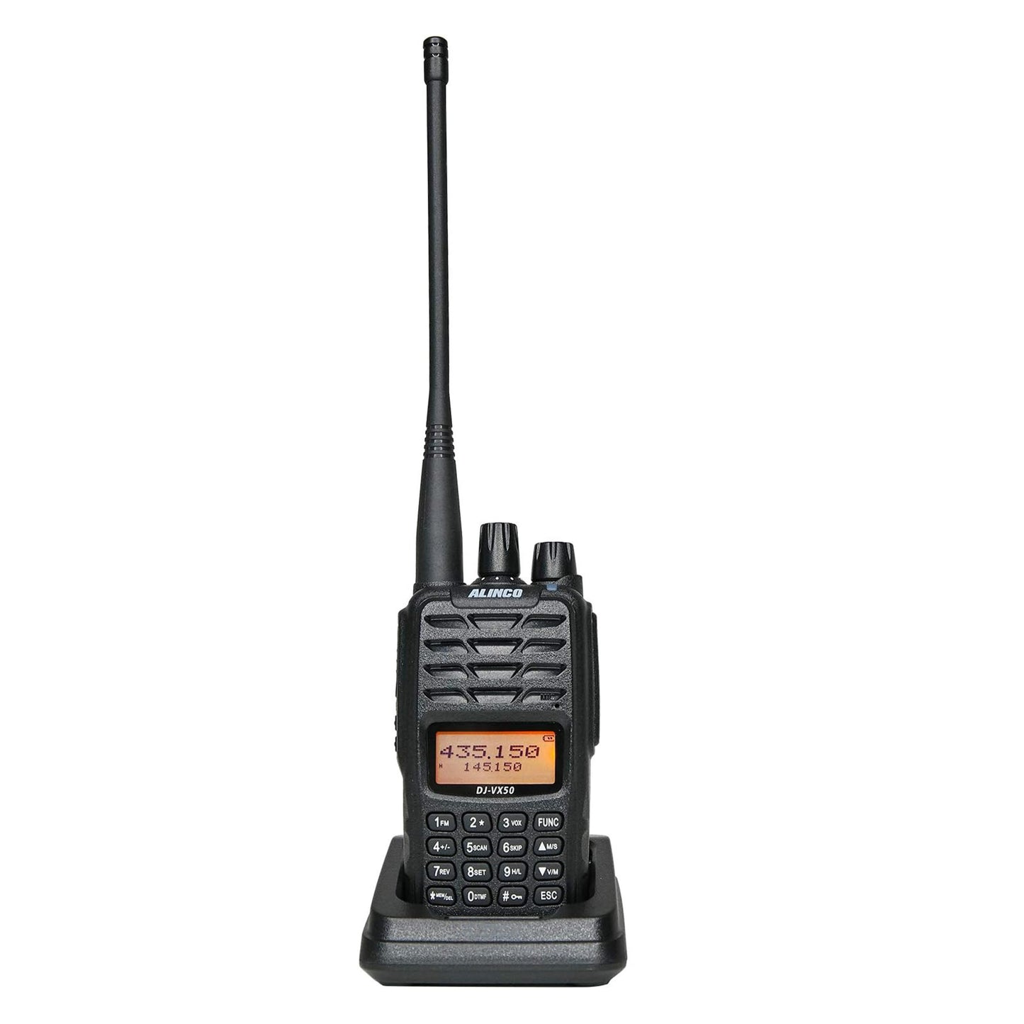 Statie radio VHF/UHF portabila PNI Alinco DJ-VX-50-HE, Dualband, display multicolor, VOX, DTMF, CTCSS-DCS, Radio FM, IP67
