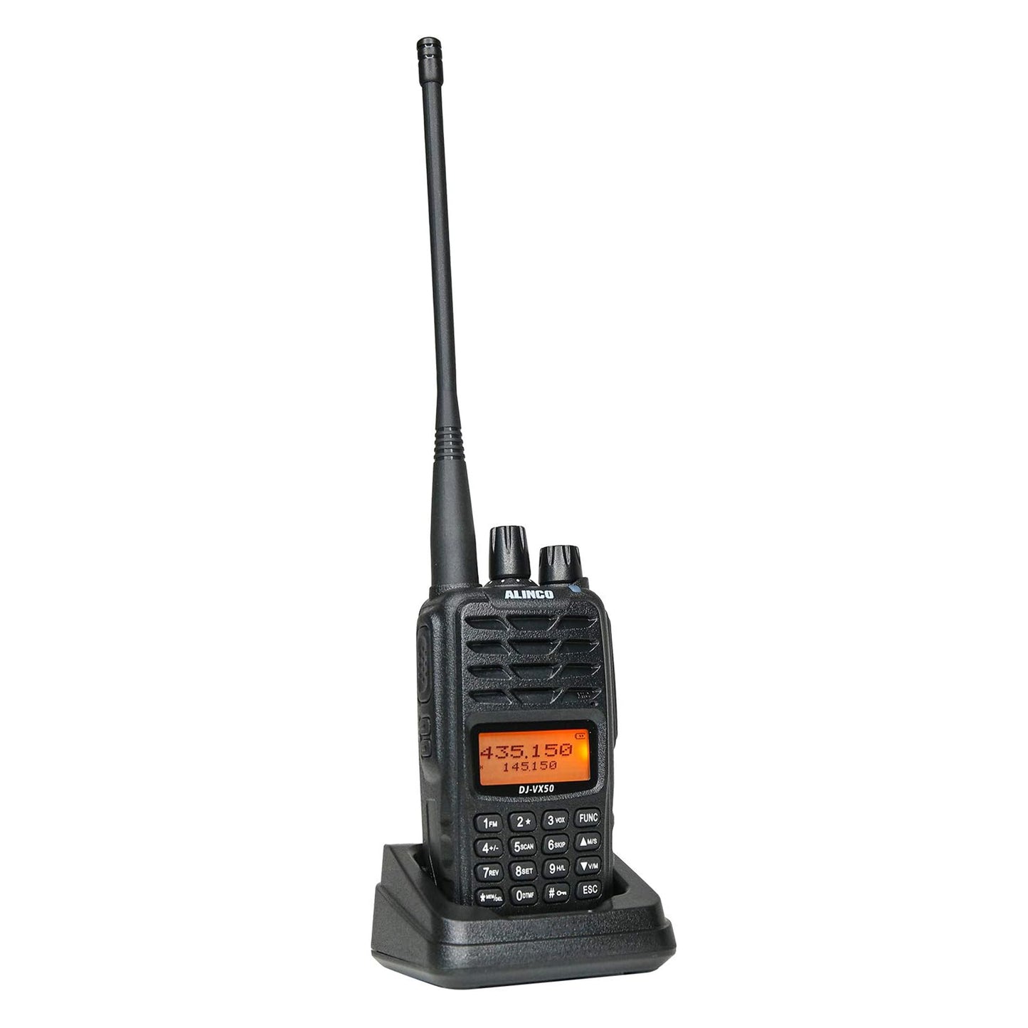 Statie radio VHF/UHF portabila PNI Alinco DJ-VX-50-HE, Dualband, display multicolor, VOX, DTMF, CTCSS-DCS, Radio FM, IP67