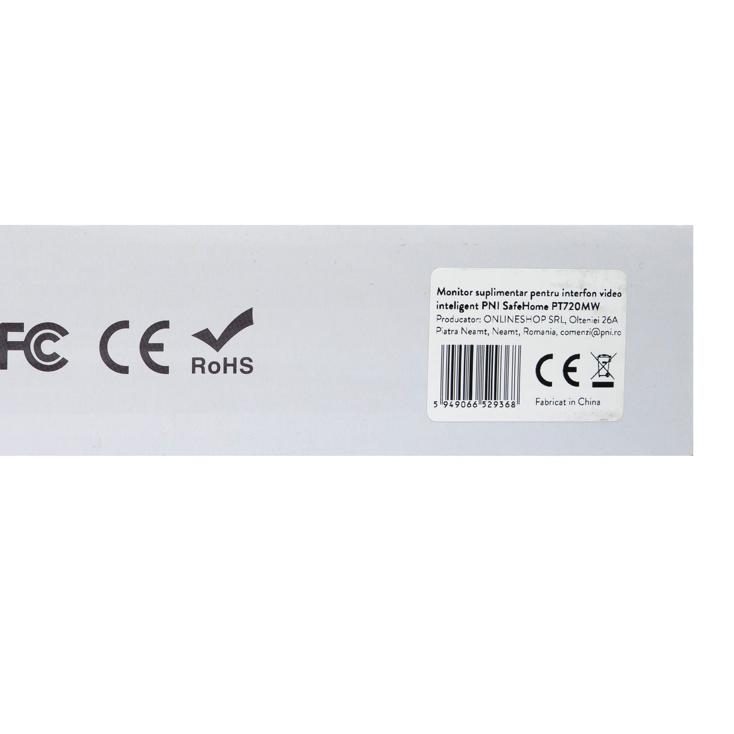 Monitor suplimentar pentru Interfon video inteligent PNI SafeHome PT720MW
