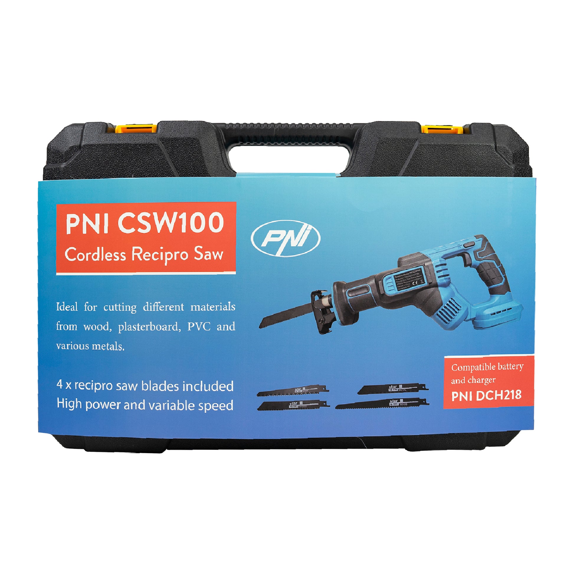 Fierastrau electric alternativ PNI CSW100 fara acumulator, 4 lame incluse