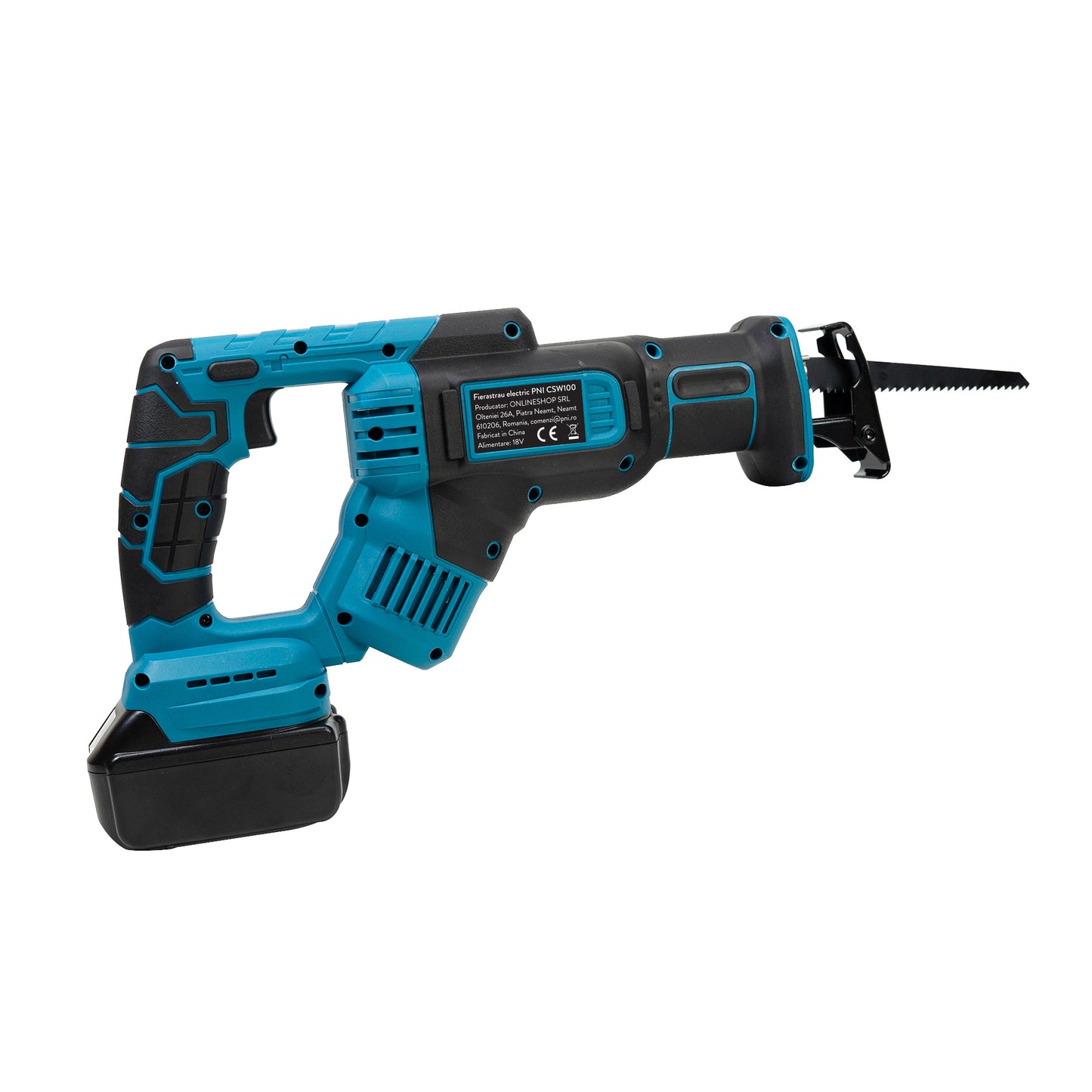 Kit Fierastrau electric alternativ PNI CSW100 cu 4 lame incluse si incarcator dual cu 2 acumulatori PNI DCH218 18V 5Ah