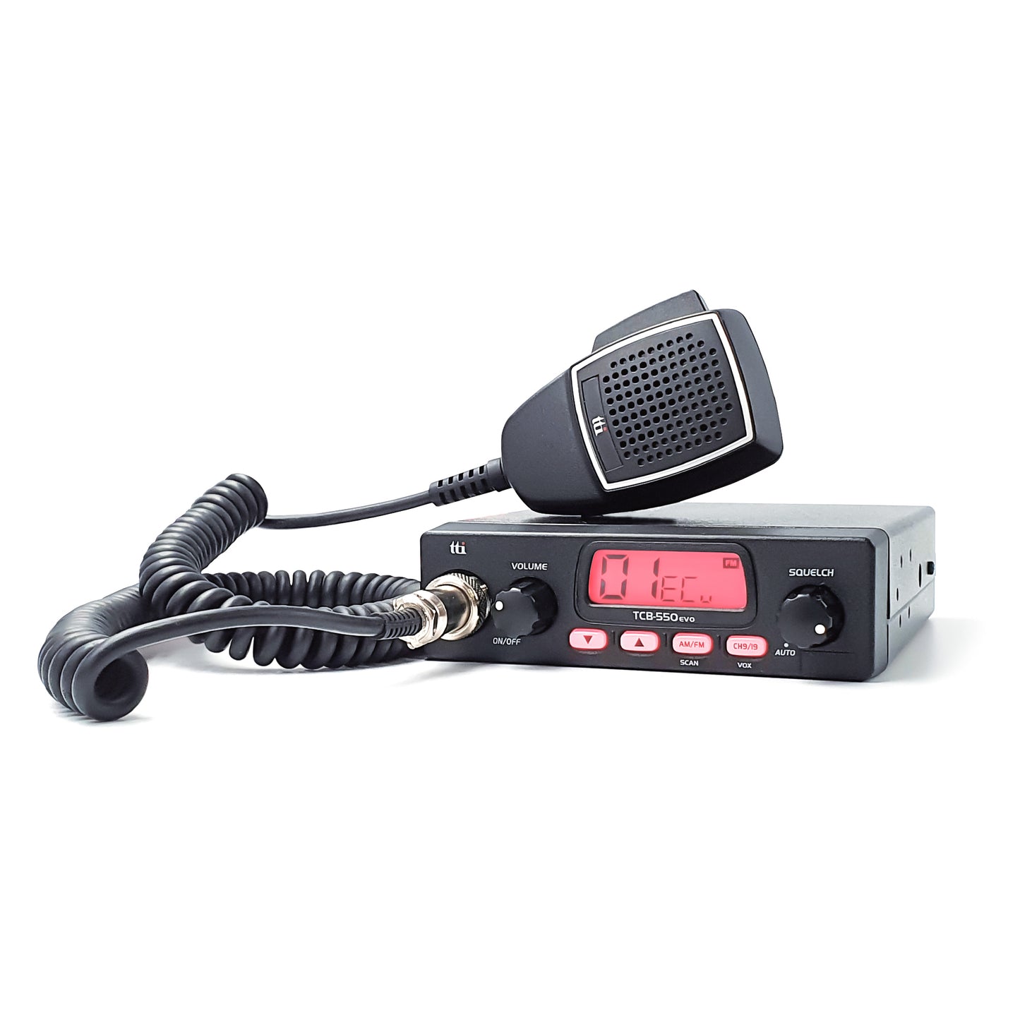 Kit Statie radio CB TTi TCB-550 EVO + Antena CB PNI ML29, lungime 34 cm