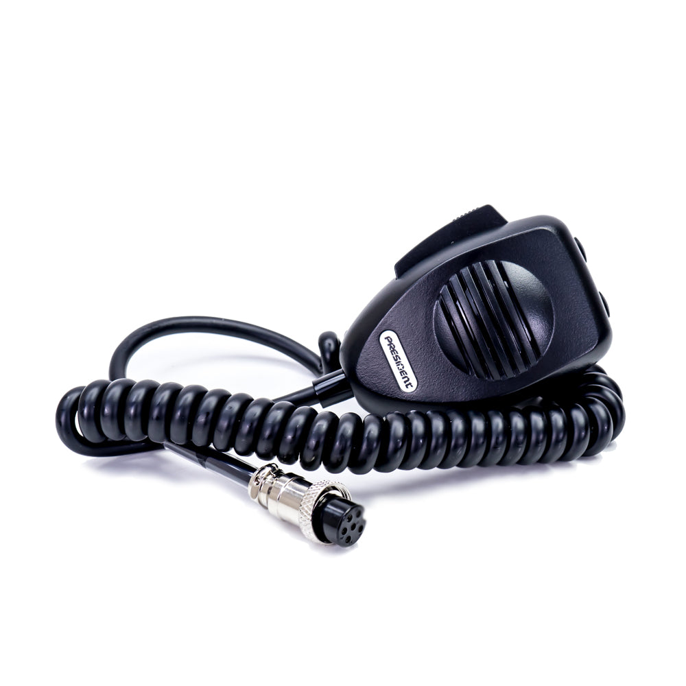 Kit Statie radio CB President Johnson II ASC + Antena CB PNI ML70, lungime 70cm, 26-30MHz, 200W