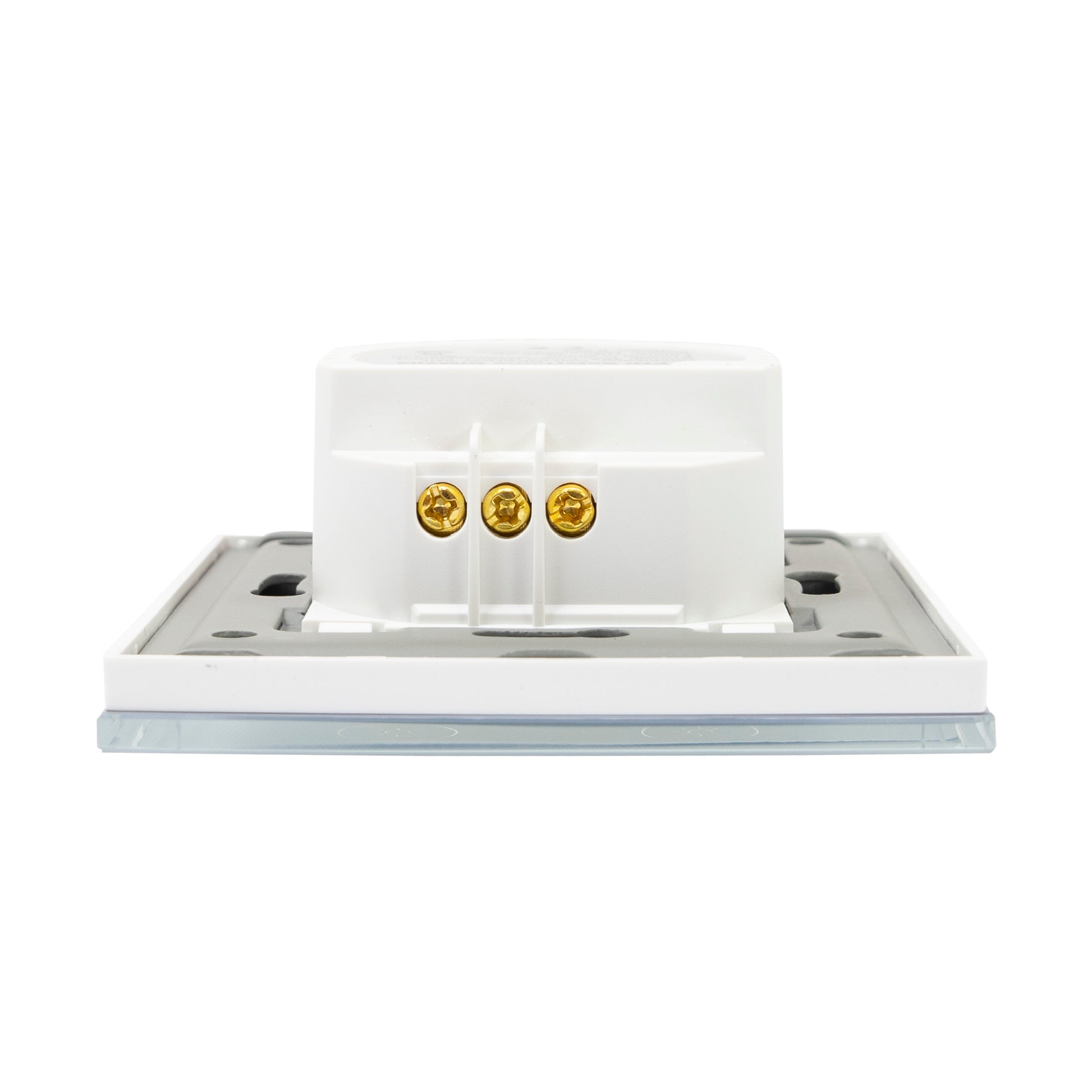 Intrerupator dublu cu touch si dimmer PNI SafeHome DIM202 2X700W,  Live Wire, fara nul, sticla