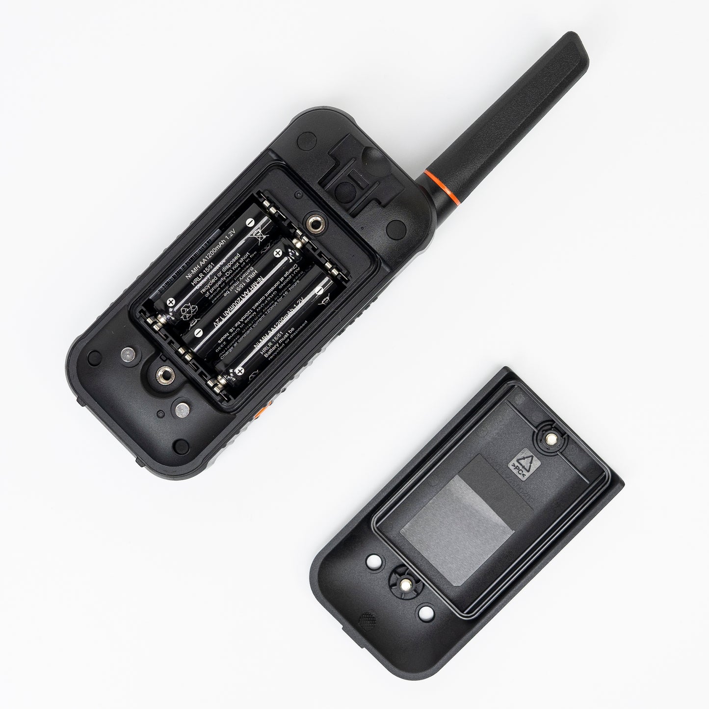 Statie radio portabila PNI PMR R80 PRO, set cu 2 bucati, 0.5W, 16 canale, Waterproof IP67, cu lanterna LED, buton SOS, VOX, USB-C
