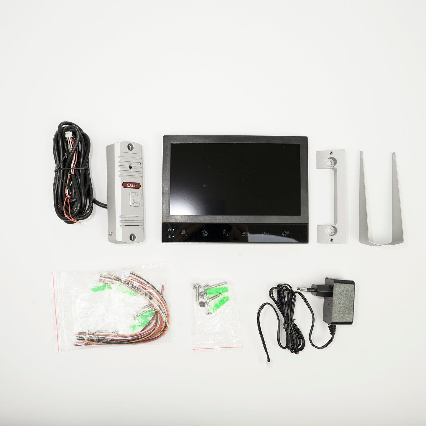 Interfon video PNI VP8572 cu 1 monitor, ecran LCD 7 inch, 1080P, IP65