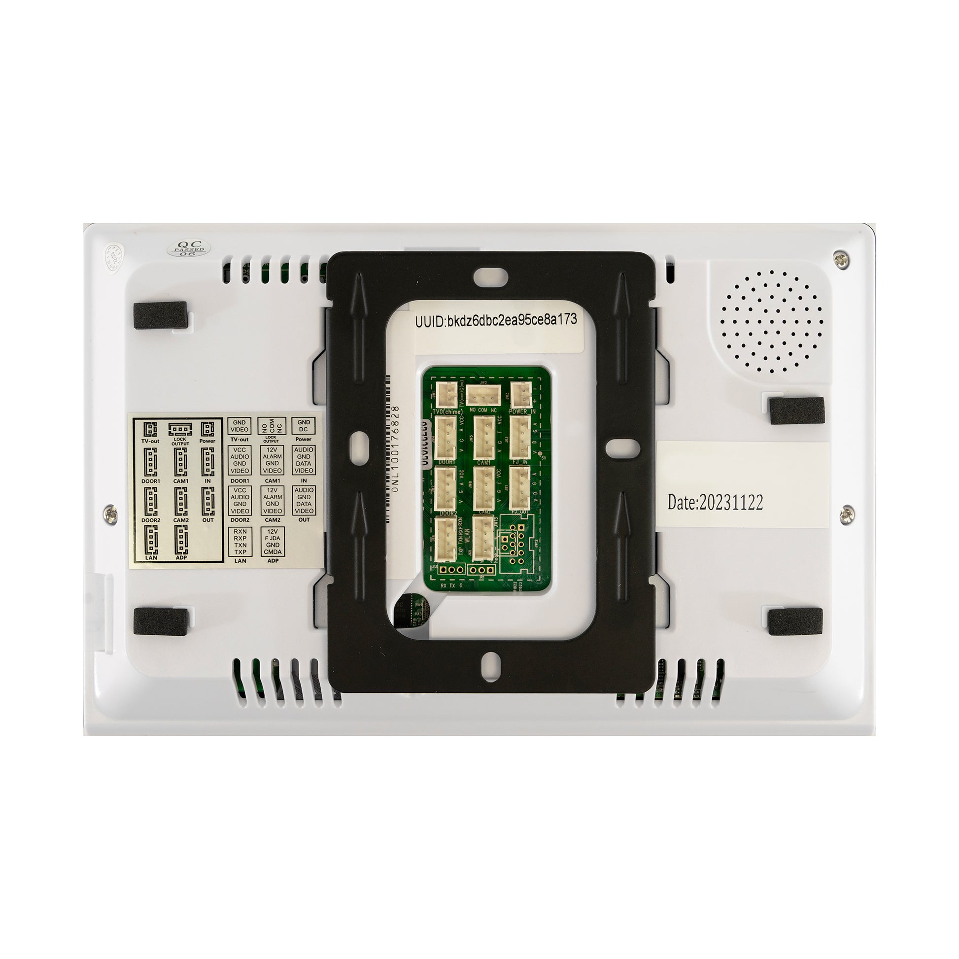 Interfon video inteligent PNI VP8673 cu 1 monitor, ecran tactil 7 inch 1080p, WiFi, aplicatie mobil Tuya, IP65, slot card, ecran