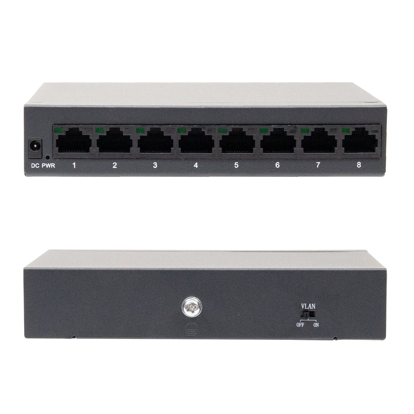 Switch PNI SW108, 8 x 10/100/1000 Mbps, Gigabit, carcasa metalica