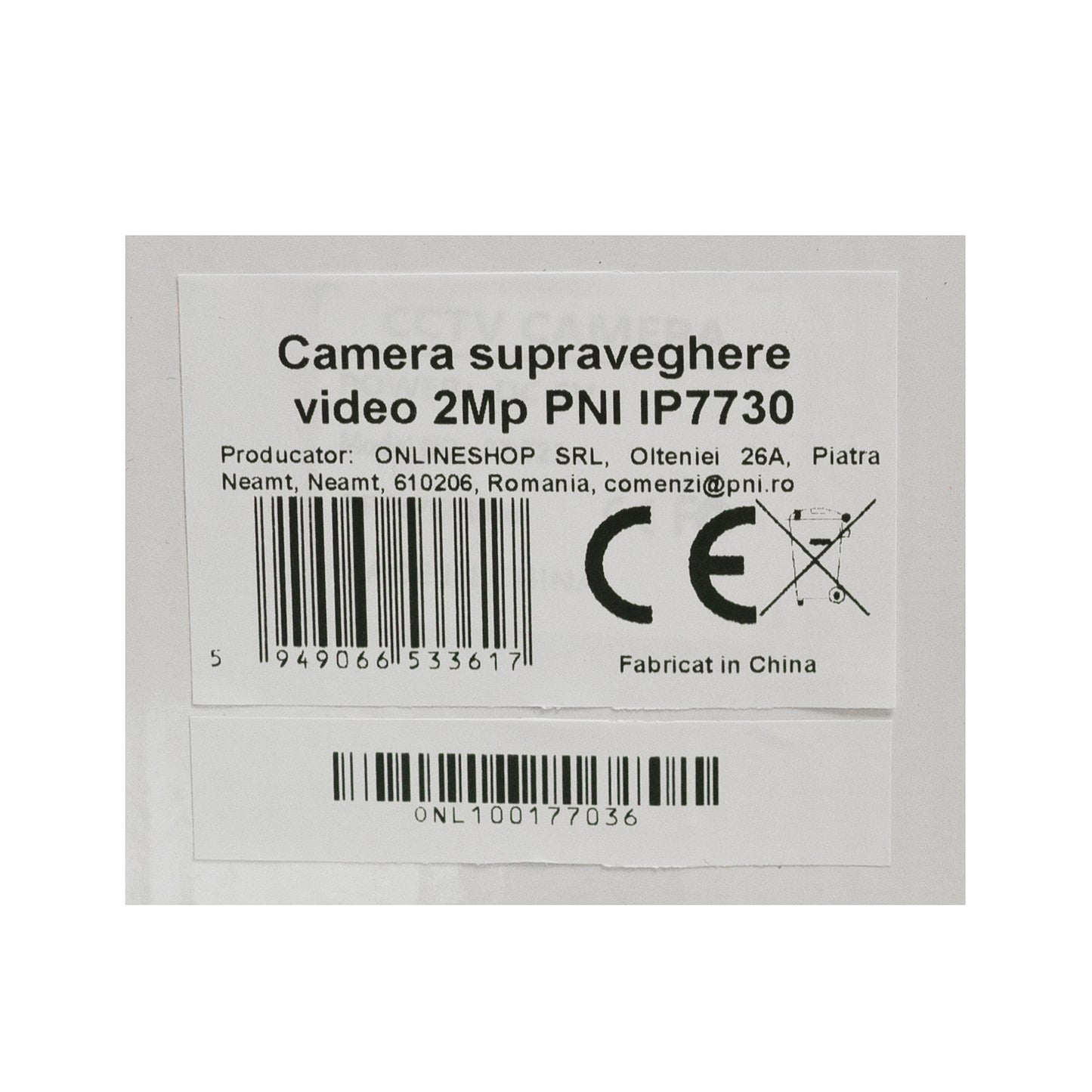 Camera supraveghere video PNI IP7730 2MP 1080P, de interior