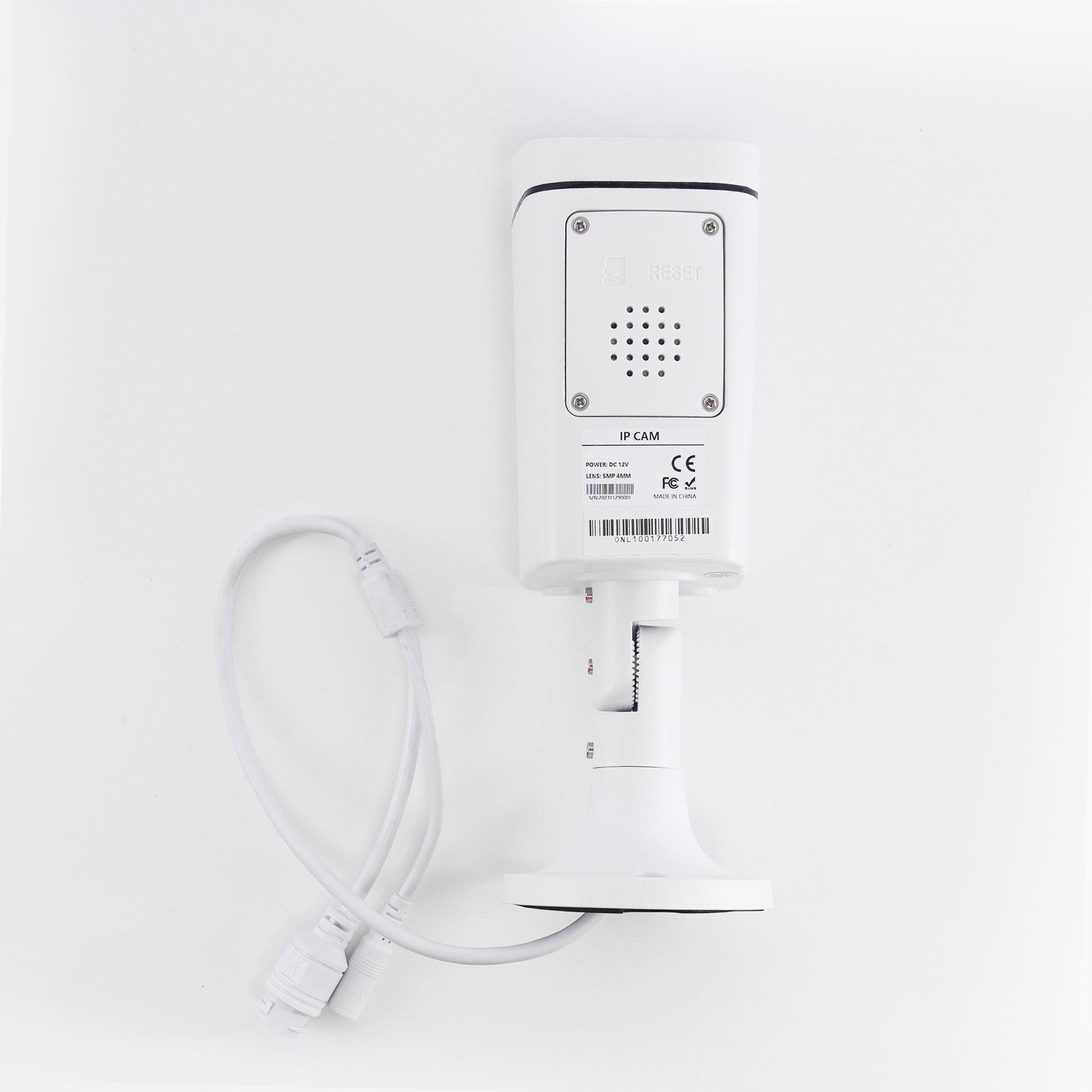 Camera supraveghere video PNI IP7729 5MP, 4mm, 8 LED-uri, D-WDR, P2P, ONVIF, 12V, pentru exterior, alb