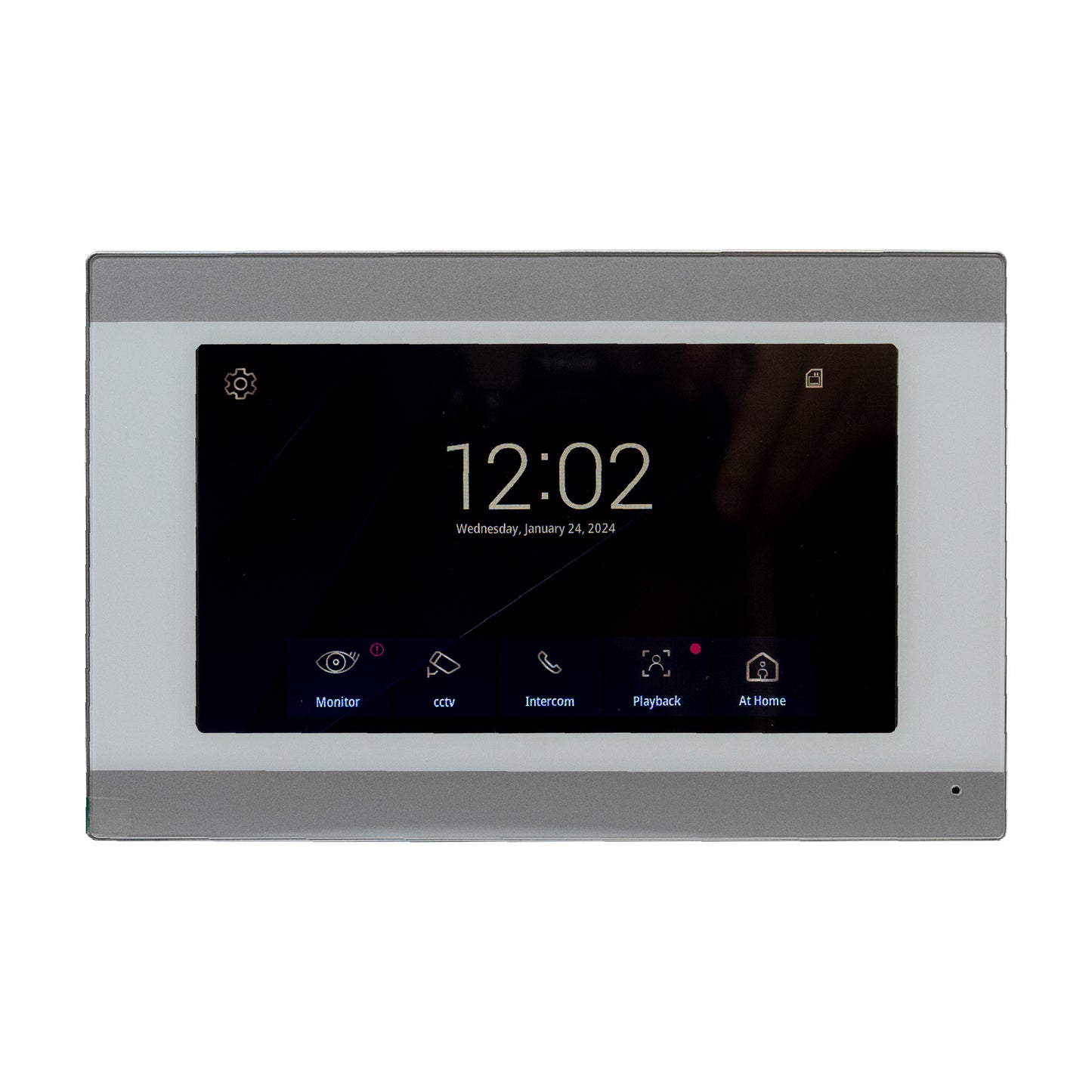 Interfon video inteligent PNI VP6024 cu 1 monitor, ecran tactil 7 inch 1080p, WiFi, aplicatie mobil Tuya, slot card, IP65