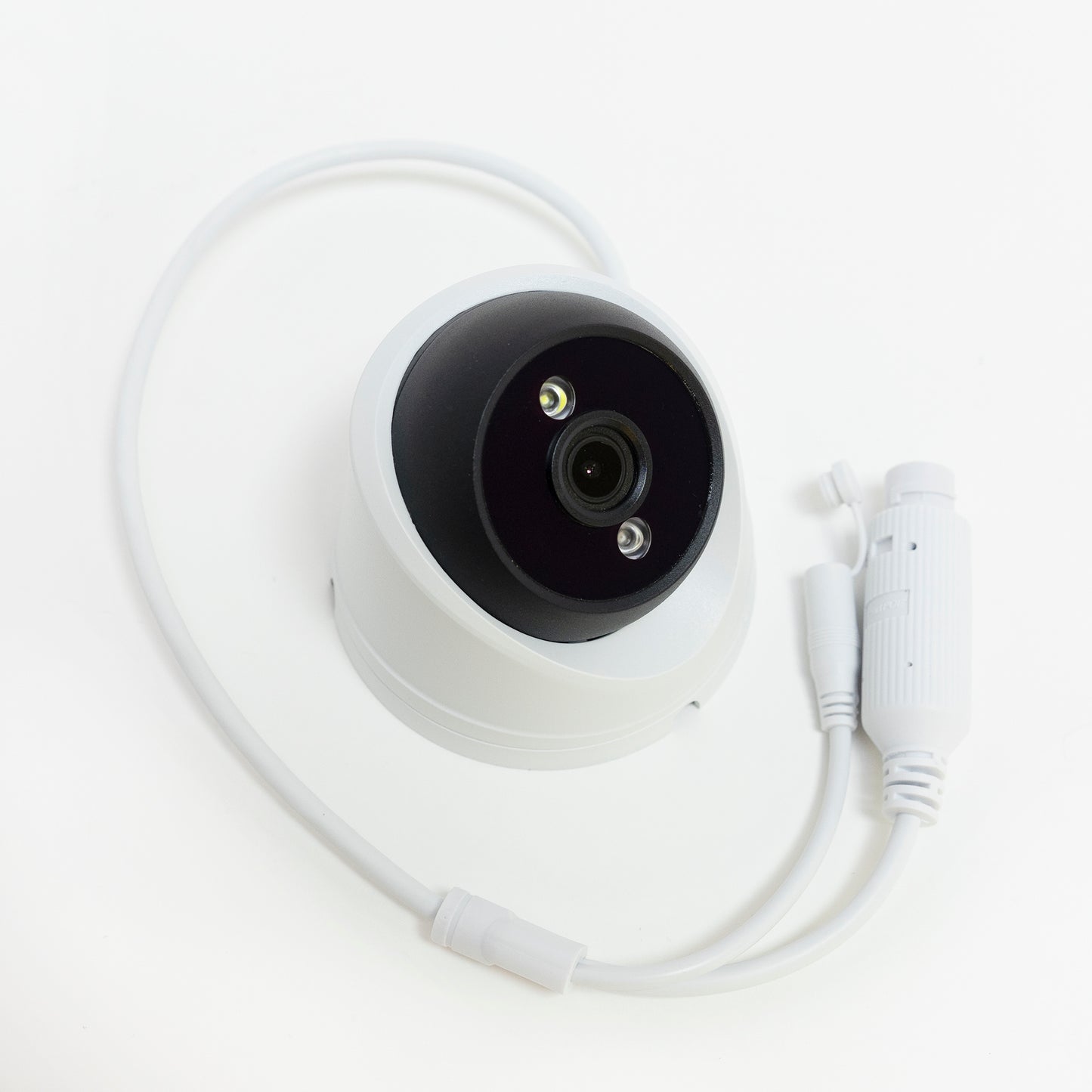 Camera supraveghere video PNI IP7714 8MP dome, dual light, lentila 2.8mm, POE, 12V, pentru exterior, alb