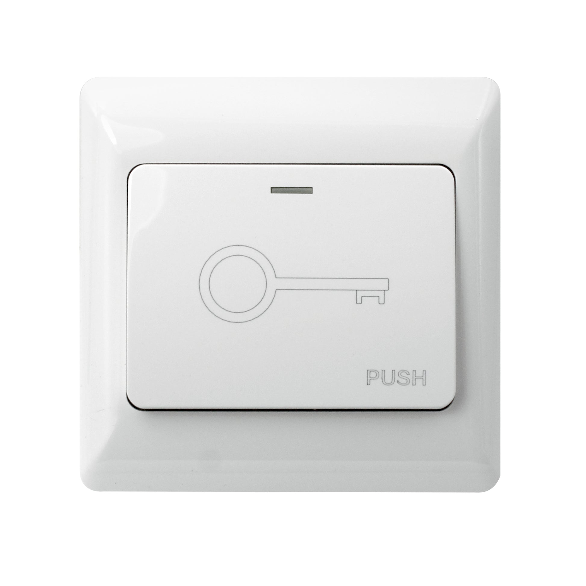 Intrerupator de acces incastrabil PNI PB102 contact iesire NO/COM, max. 36V 3A, alb, de interior