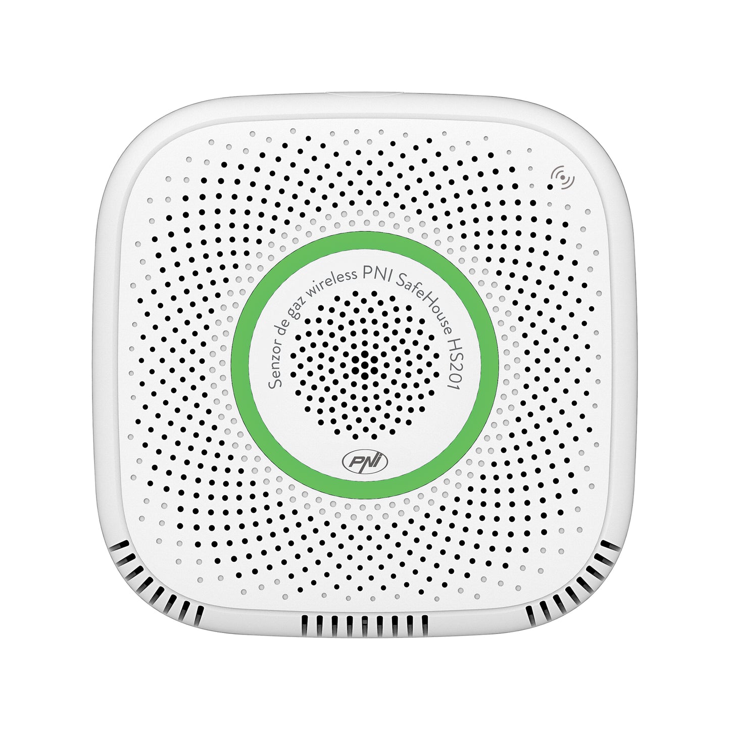 Senzor de gaz metan (CH4) PNI SafeHouse HS201 cu Wi-Fi, control din aplicatia Tuya Smart, alimentare 230V, 70dB, prompt vocal, alarma sonora si vizuala