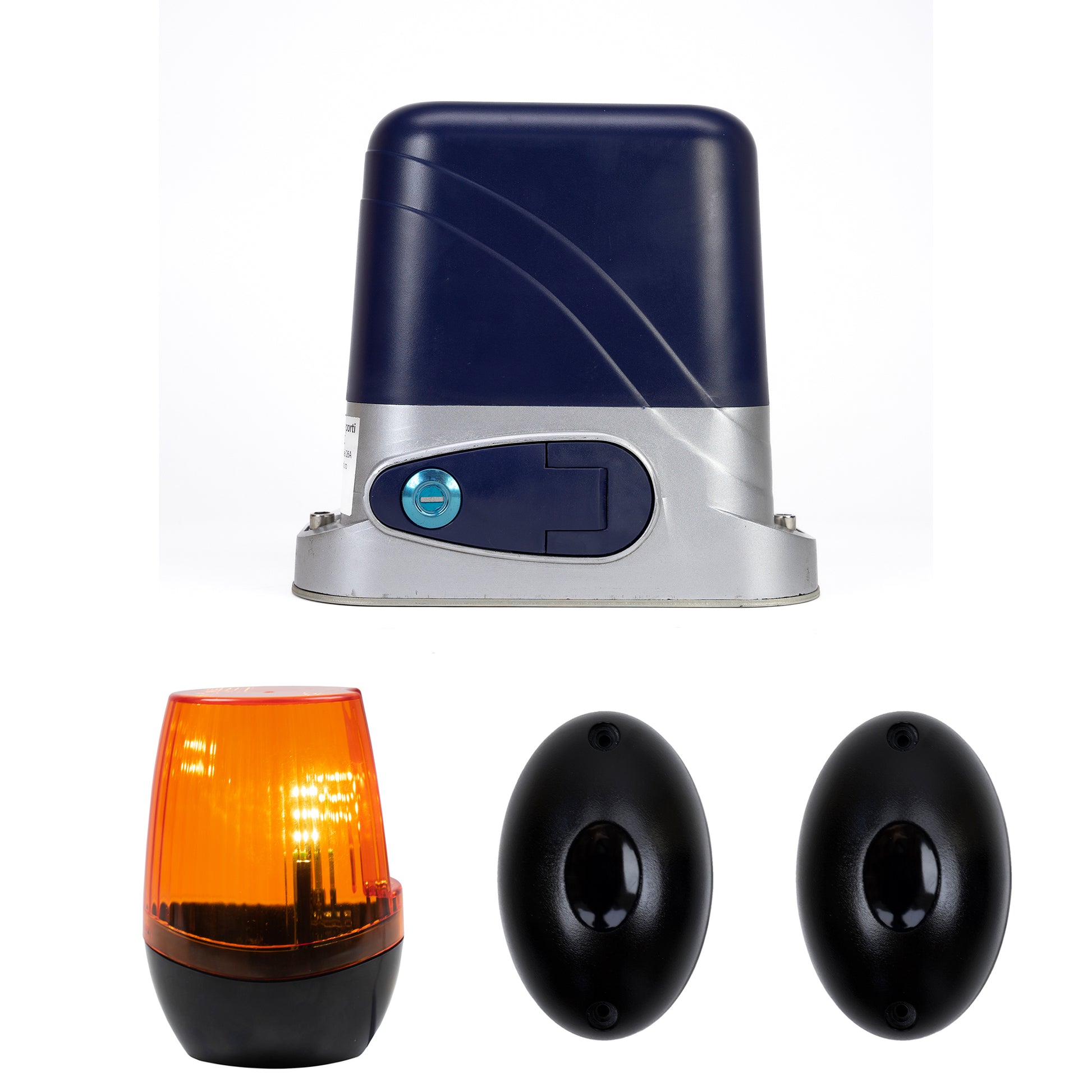 Kit automatizare porti autoportante PNI KAP800D, motor, fotocelule, telecomanda, lampa, 230V, 1100 N si 800KG poarta culisanta