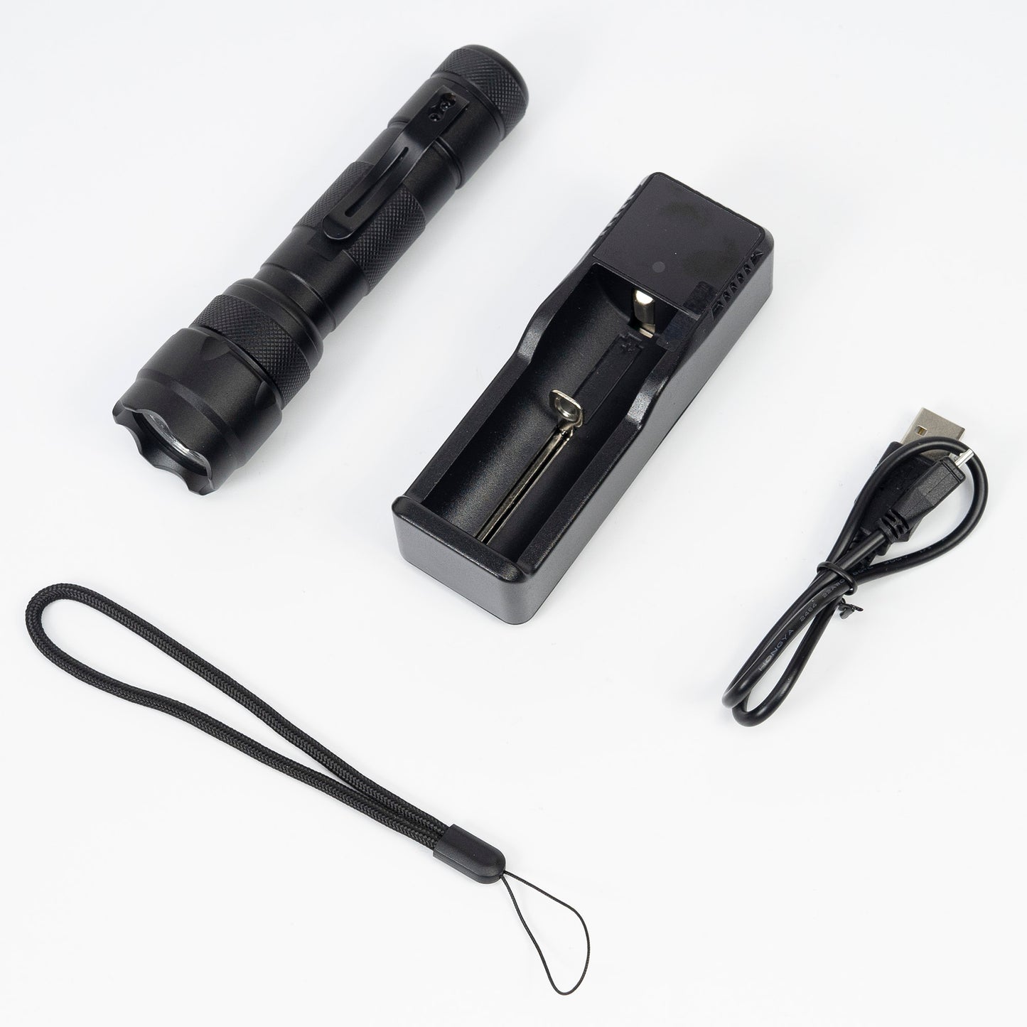 Lanterna PNI Adventure FDW48 cu LED, aluminiu, acumulator 3000 mAh, cu incarcator acumulator inclus, negru