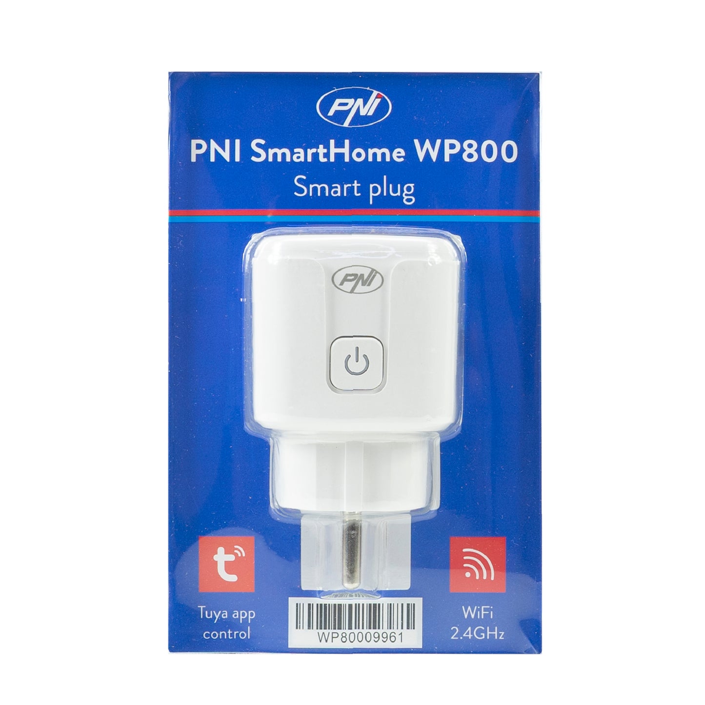 Priza inteligenta PNI SmartHome WP800 WiFi control prin internet, App Tuya Smart, compatibila cu Amazon Alexa si Google Home, masoara consumul de energie