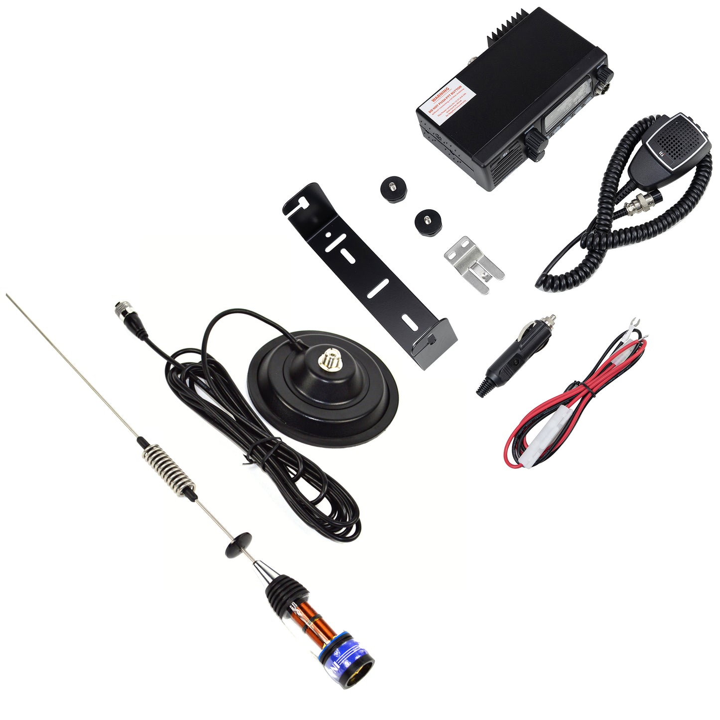 Kit Statie radio CB TTi TCB-900 EVO + Antena CB PNI ML70, lungime 70cm