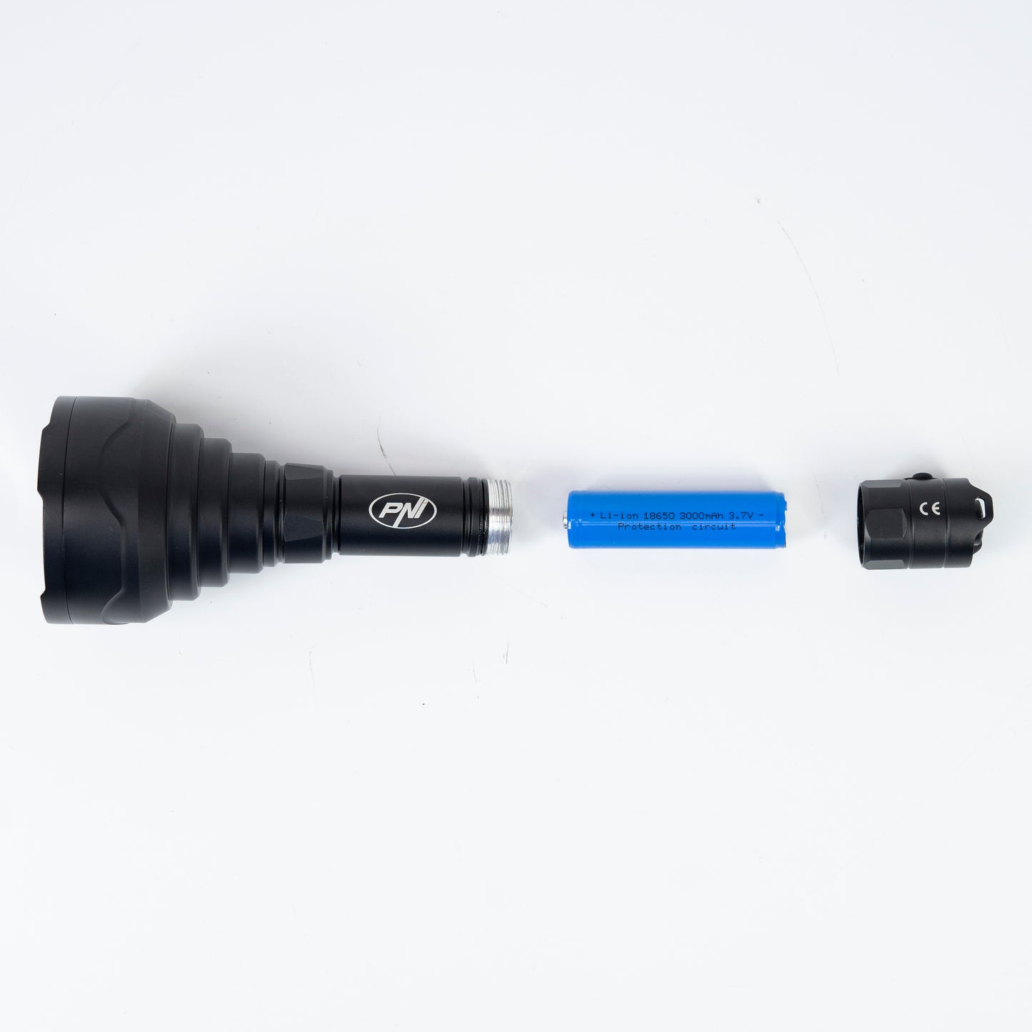 Lanterna PNI Adventure F900, 66 mm, focus 630lm, 900m, IP68, negru