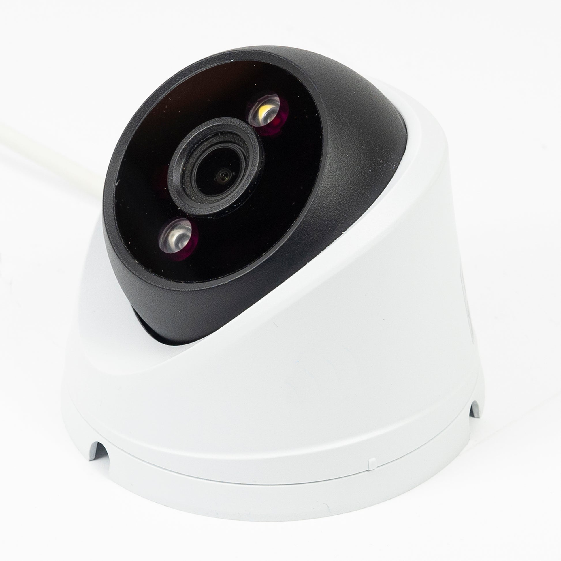Camera supraveghere video PNI IP808JS, POE, 8MP, 2.8mm, black light, filmeaza color noaptea, pentru exterior, alb