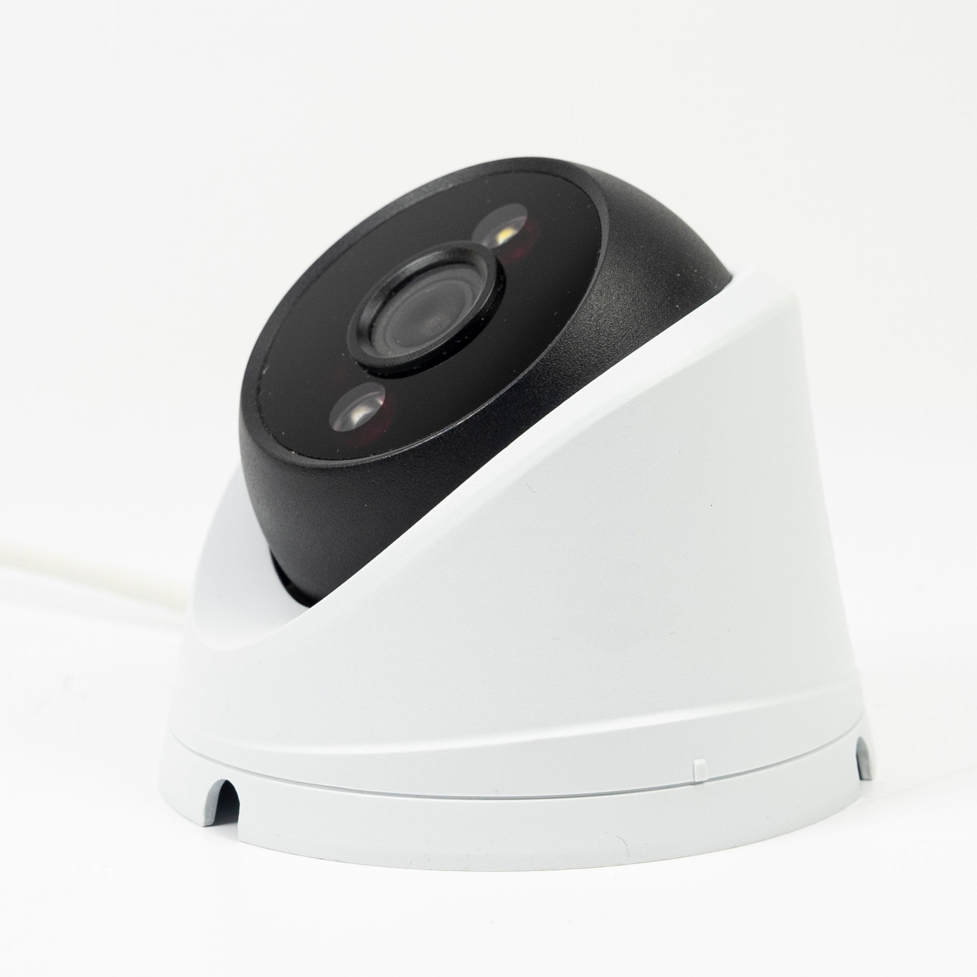 Camera supraveghere video PNI IP808JS, POE, 8MP, 2.8mm, black light, filmeaza color noaptea, pentru exterior, alb