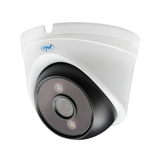 Camera supraveghere video PNI IP808J POE, 8MP, black light, lentila 2.8mm, pentru exterior, alb