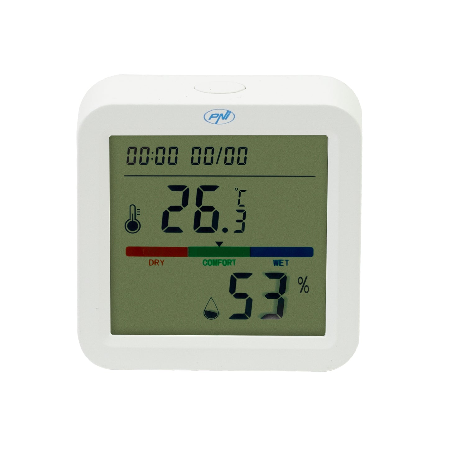 Senzor inteligent de temperatura si umiditate PNI SafeHome PT252 WiFi aplicatie de mobil Tuya Smart