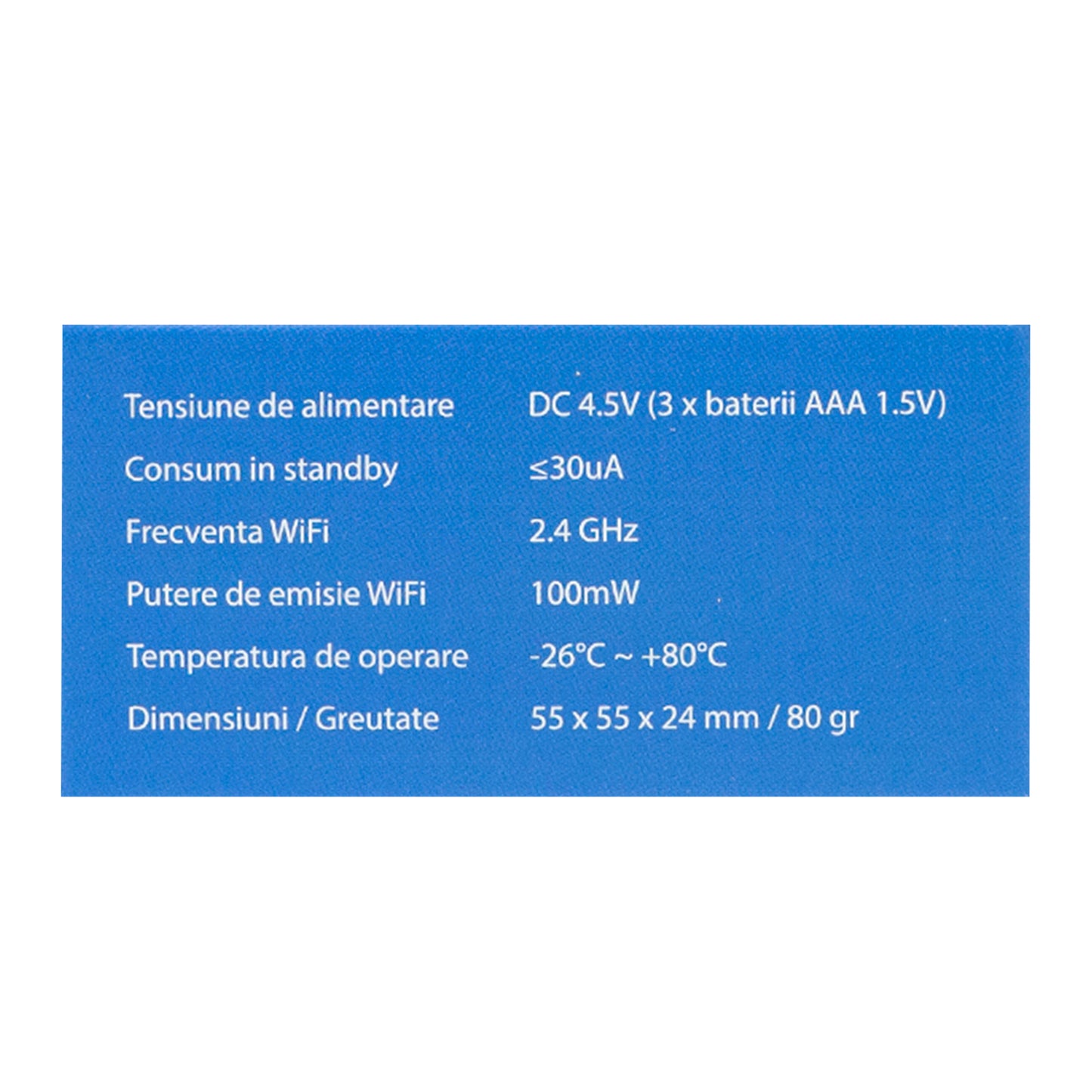 Senzor inteligent de temperatura si umiditate PNI SafeHome PT252 WiFi aplicatie de mobil Tuya Smart