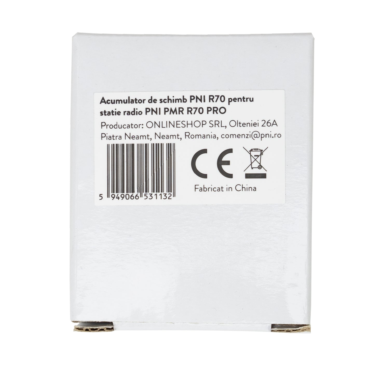 Acumulator de schimb PNI R70, 7.4V, 1800mAh, Li-Ion, pentru statia radio PNI PMR R70 PRO sau DS890 si DS890W