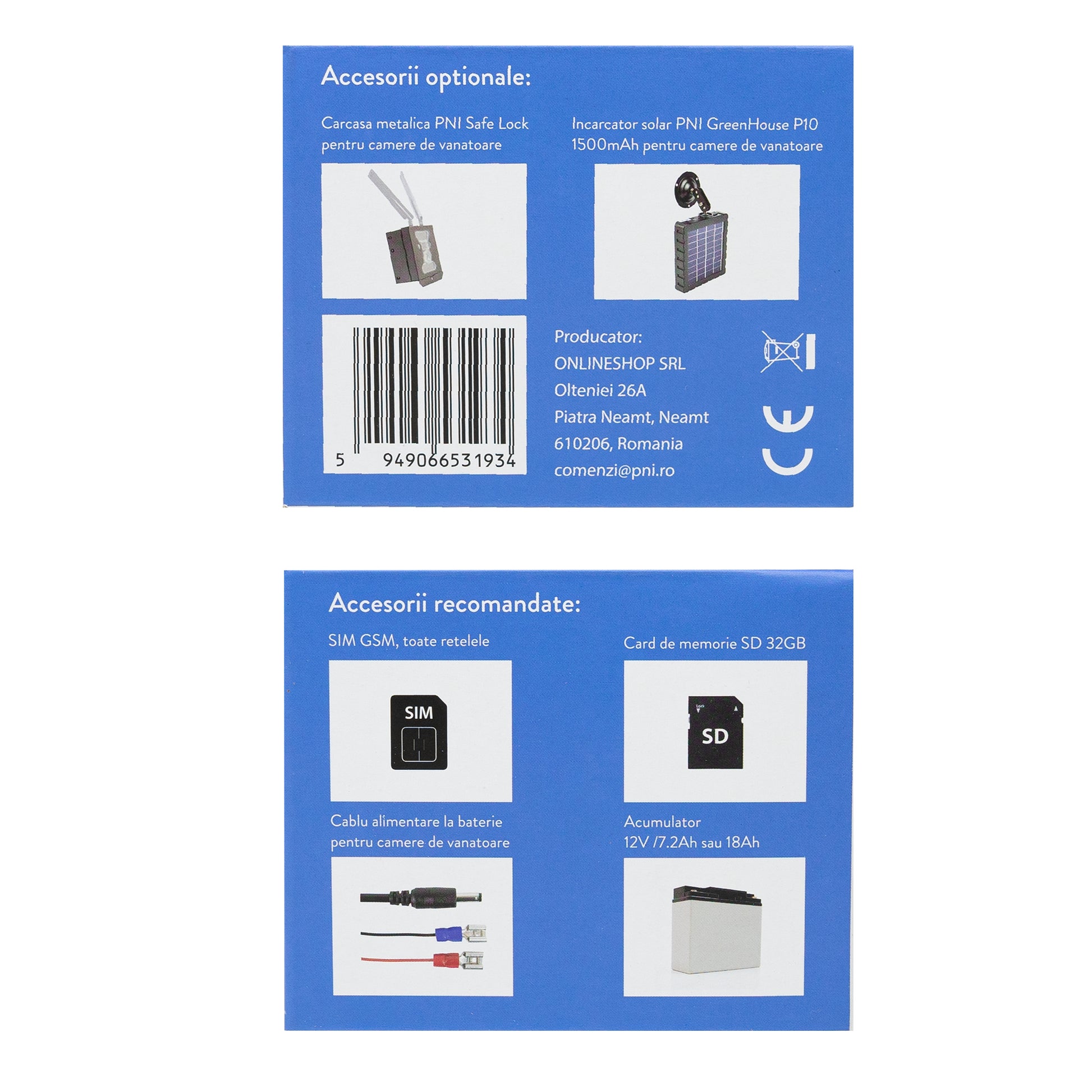 Camera vanatoare PNI Hunting 480C PRO, 24MP, cu Internet 4G, GPS unghi vizualizare 60°