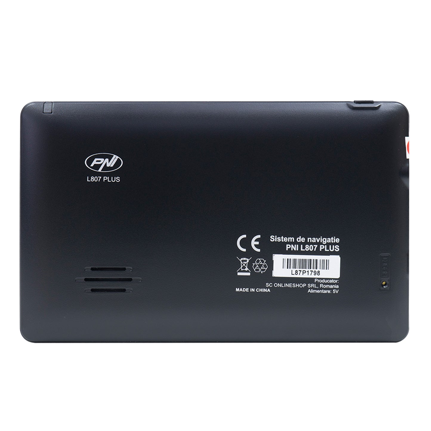 Sistem de navigatie GPS PNI L807 PLUS ecran 7 inch, 800 MHz, 256MB DDR, 8GB memorie interna, cu parasolar inclus