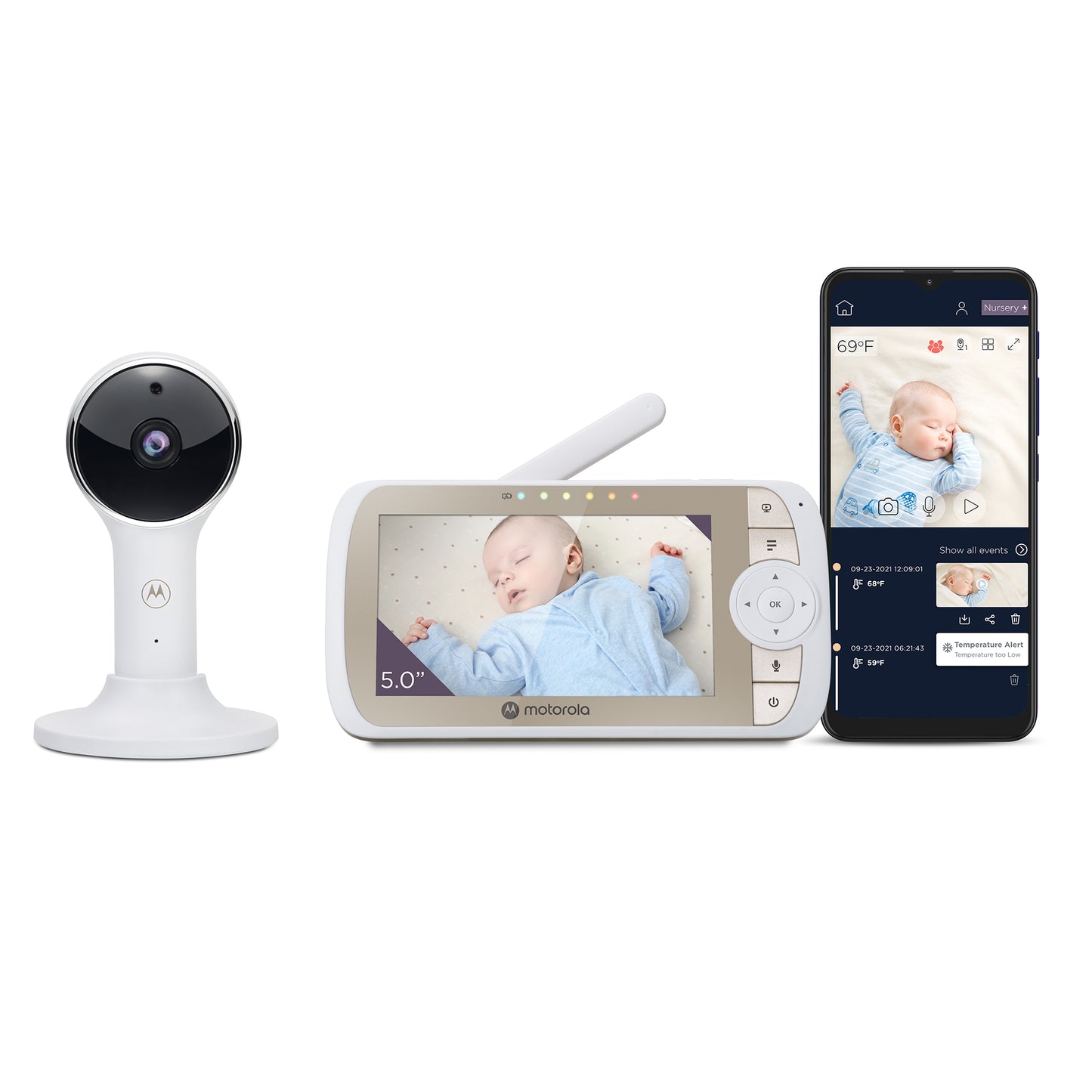 Video Baby Monitor Motorola VM65 Connect cu ecran 5 inch