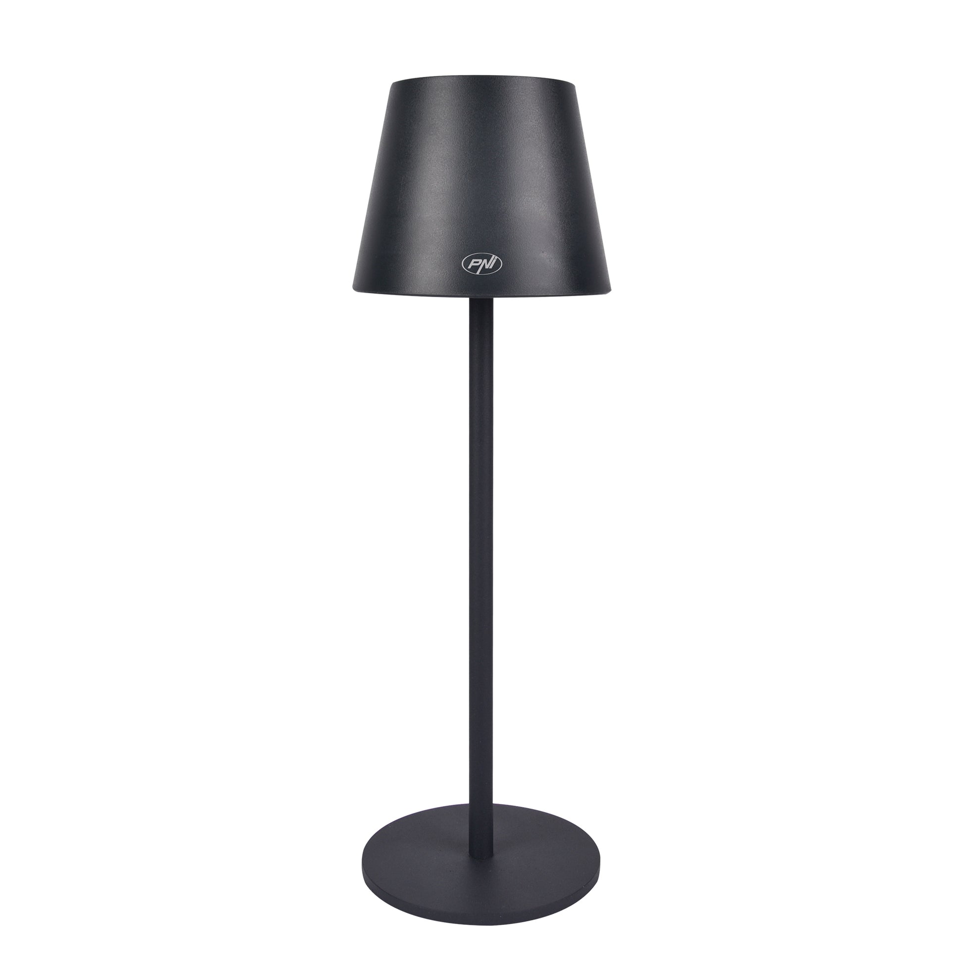 Lampa de masa PNI LT04B 2.5W, cu acumulator, incarcare USB, culoare Negru