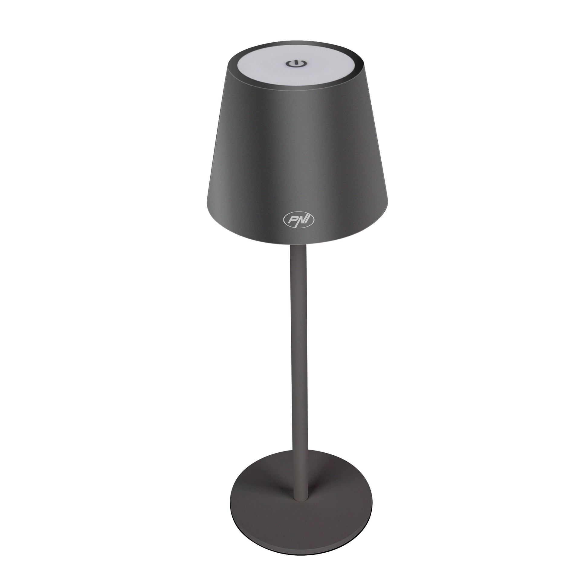 Lampa de masa PNI LT04B 2.5W, cu acumulator, incarcare USB, culoare Negru