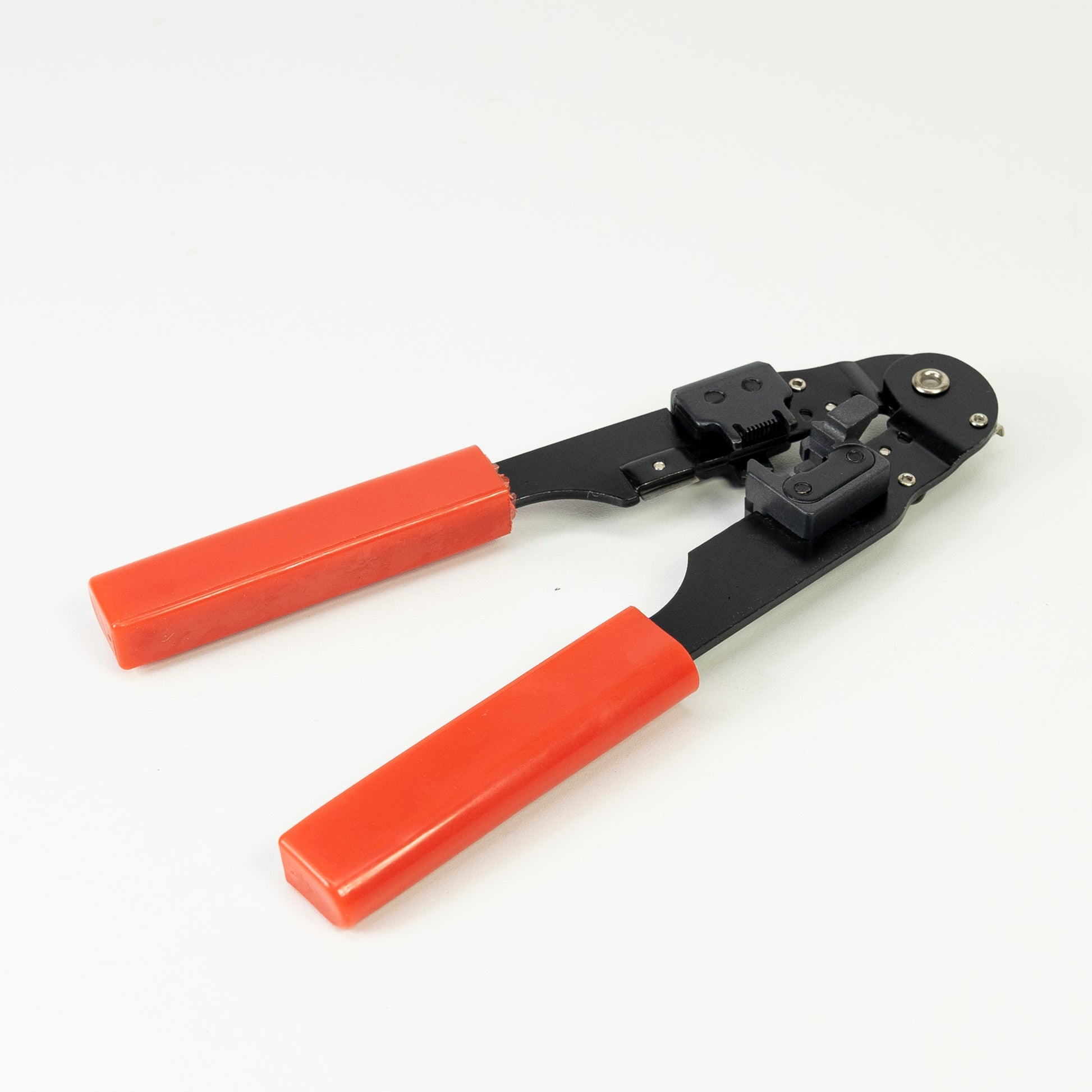 Cleste PNI SR5 pentru taiat, dezizolat cablu si sertizat mufe RJ45 CAT5, CAT6, rosu