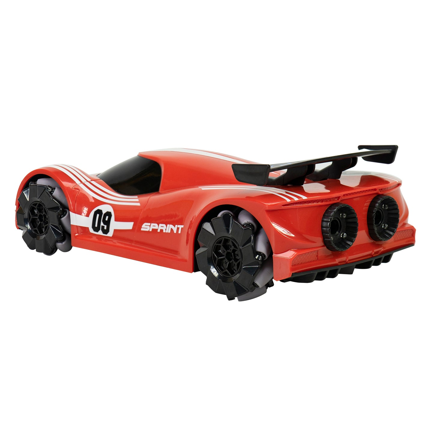 Jucarie masinuta sport Silvercloud RedOne cu telecomanda,  cu efect "fum" si LED-uri, acumulator de rezerva 1500mAh, miscari omnidirectionale, rosu