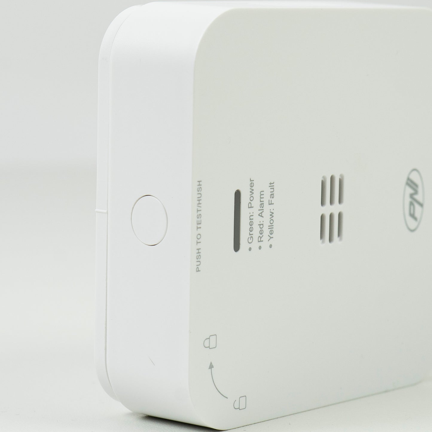 Senzor de monoxid de carbon (CO) PNI SafeHouse HS281 cu Wi-Fi, control din aplicatia Tuya Smart, alimentare baterii AA, 85dB, alarma sonora si vizuala, alarma silentioasa