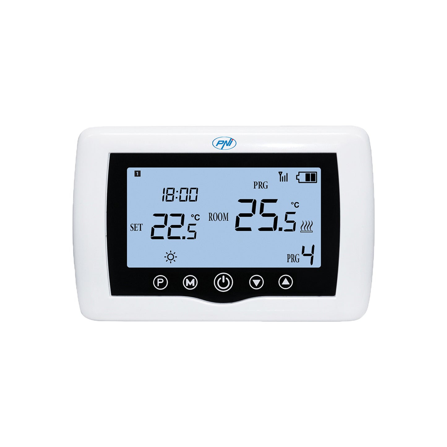 Termostat inteligent PNI CT410 PRO histeresis ± 0.1°C fara fir, cu WiFi, control 2 zone prin Internet, pentru centrale termice, pompe, electrovalve, APP TuyaSmart