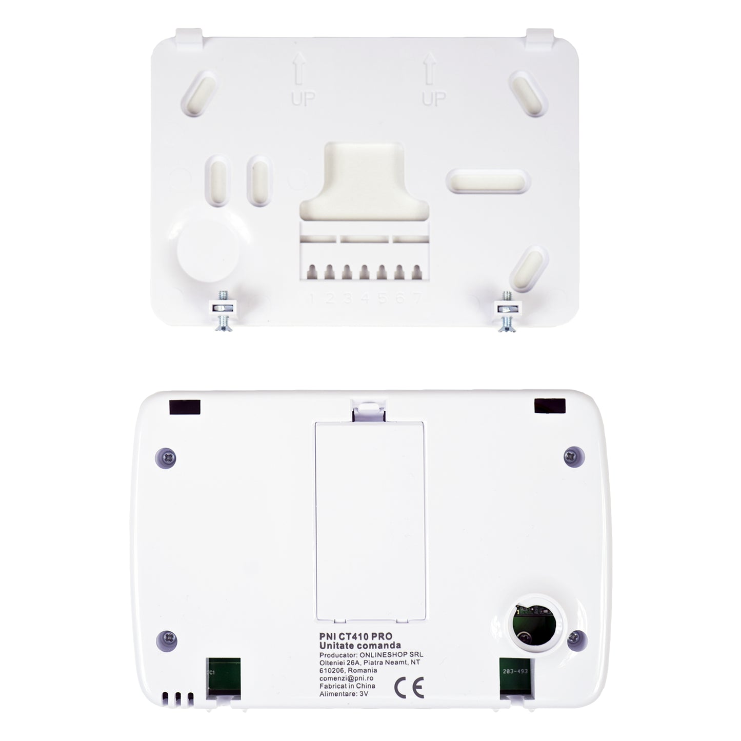 Termostat inteligent PNI CT410 PRO histeresis ± 0.1°C fara fir, cu WiFi, control 2 zone prin Internet, pentru centrale termice, pompe, electrovalve, APP TuyaSmart