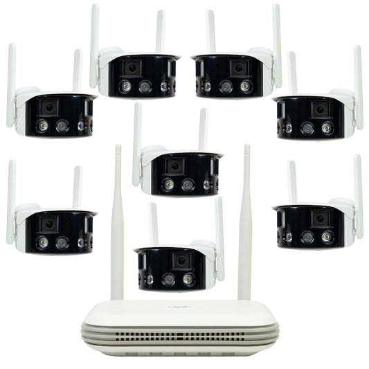 Kit supraveghere video wireless PNI House WiFi800 NVR si 8 camere PNI IP590 2 x 2MP
