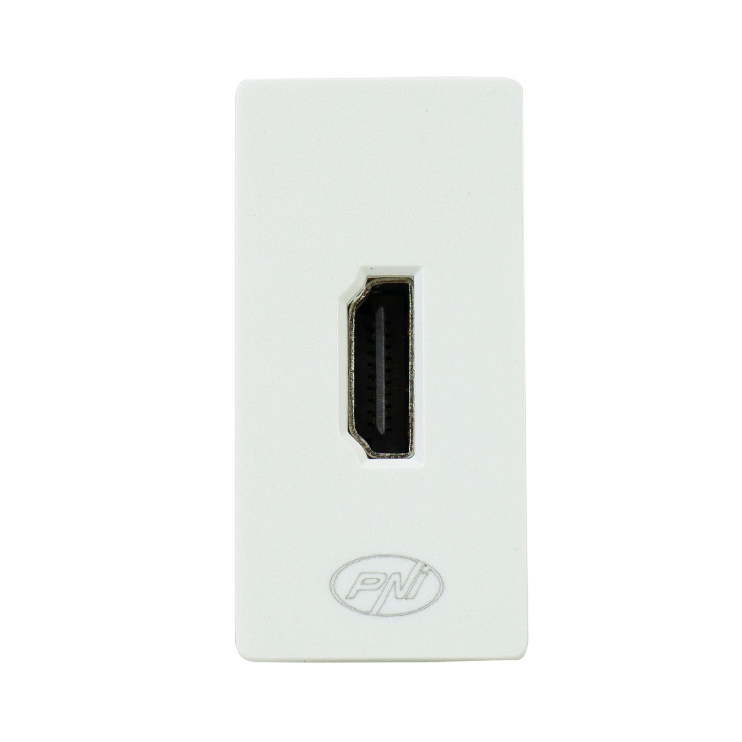 Priza HDMI PNI HD01 modulara, montaj incastrat, alb