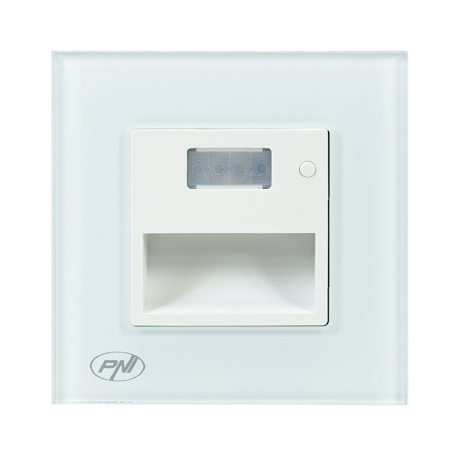 Lampa LED PNI WL100 pentru iluminare trepte scara, montaj incastrat, cu senzor de miscare, senzor de lumina, culoare lumina reglabila, intensitate lumina reglabila, mod noapte, mod zi, 1.5W, 150 lm