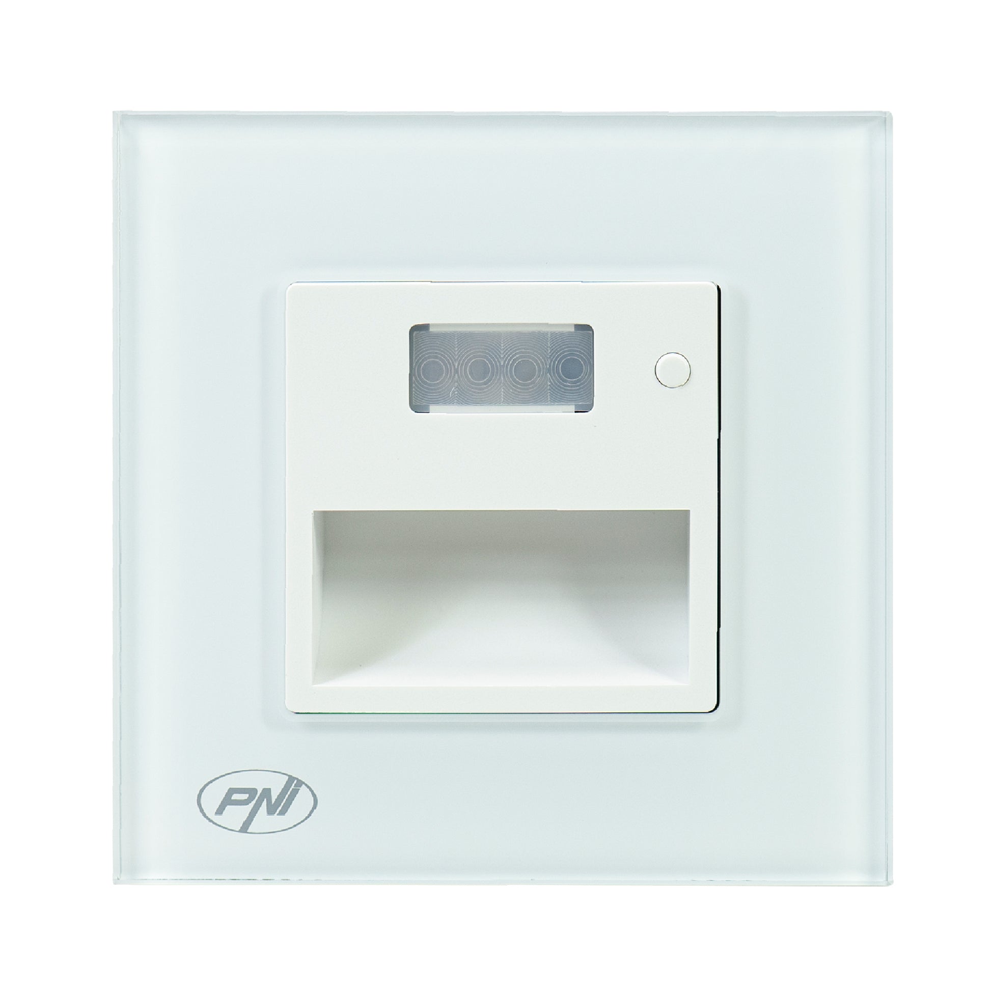 Lampa LED PNI WL100 pentru iluminare trepte scara, montaj incastrat, cu senzor de miscare, senzor de lumina, culoare lumina reglabila, intensitate lumina reglabila, mod noapte, mod zi, 1.5W, 150 lm