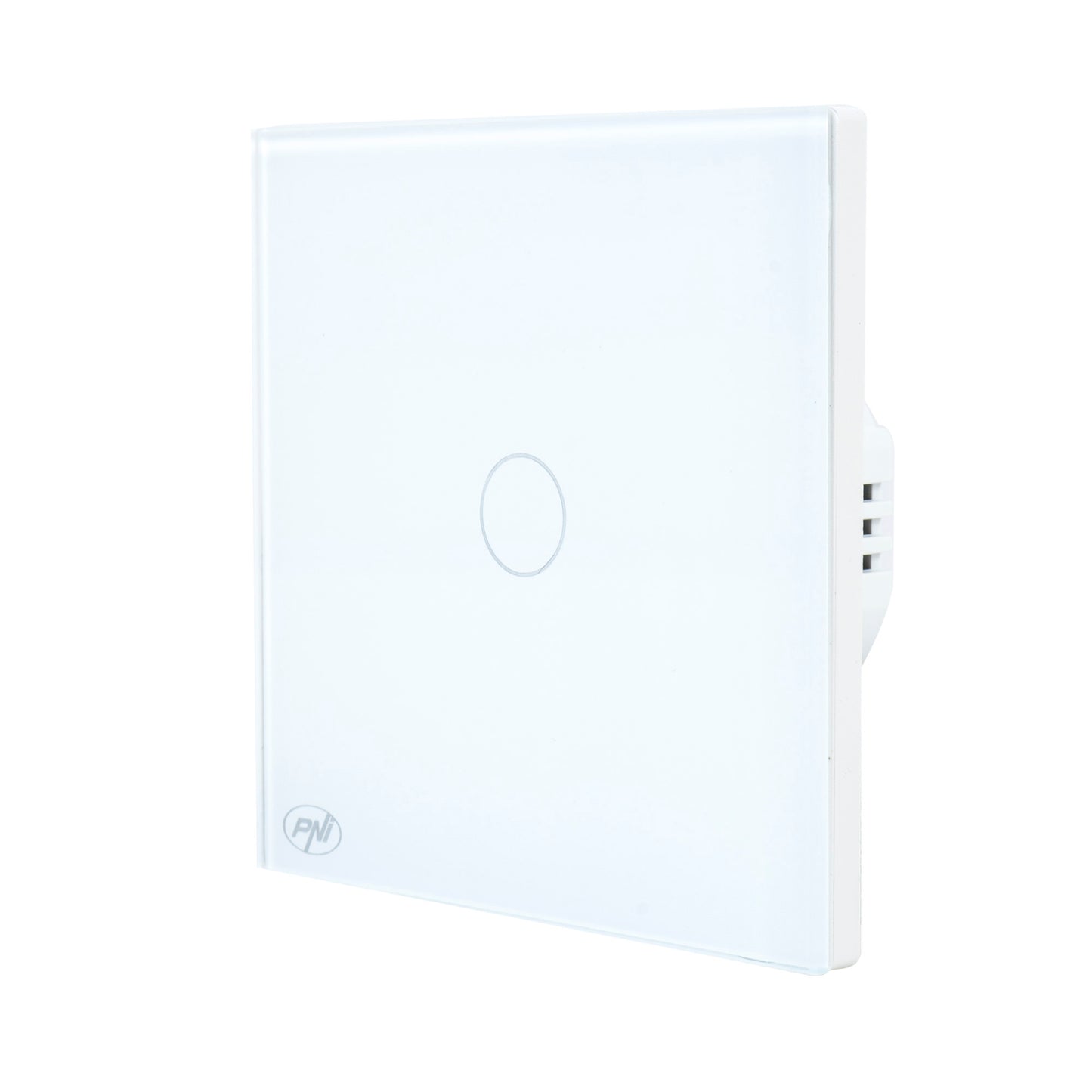 Intrerupator inteligent cu touch PNI SafeHome PT101L WiFi, 600W, control prin aplicatia Tuya Smart, compatibil cu Alexa si Google Assistant - Live Wire, fara nul