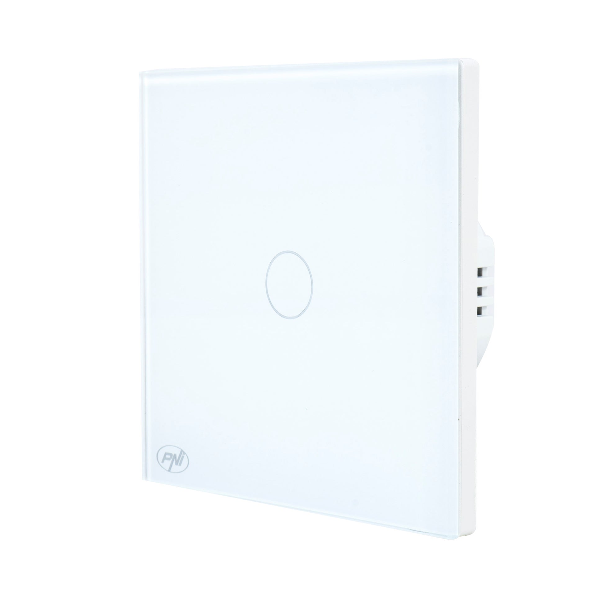 Intrerupator inteligent cu touch PNI SafeHome PT101L WiFi, 600W, control prin aplicatia Tuya Smart, compatibil cu Alexa si Google Assistant - Live Wire, fara nul