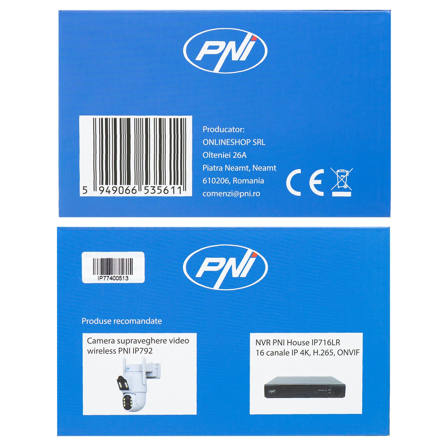 Camera supraveghere video PNI IP774 4MP, panou solar 3W, acumulator 4000mAh incorporat, detectie miscare, slot card micro SD, vizibilitate nocturna, audio bidirectional