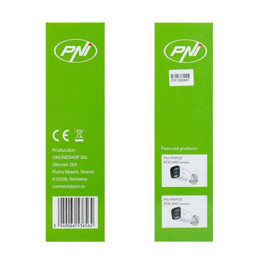 NVR POE PNI House IP810 cu 10 canale 4K 8MP, 4 canale POE si 6 canale IP functii AI