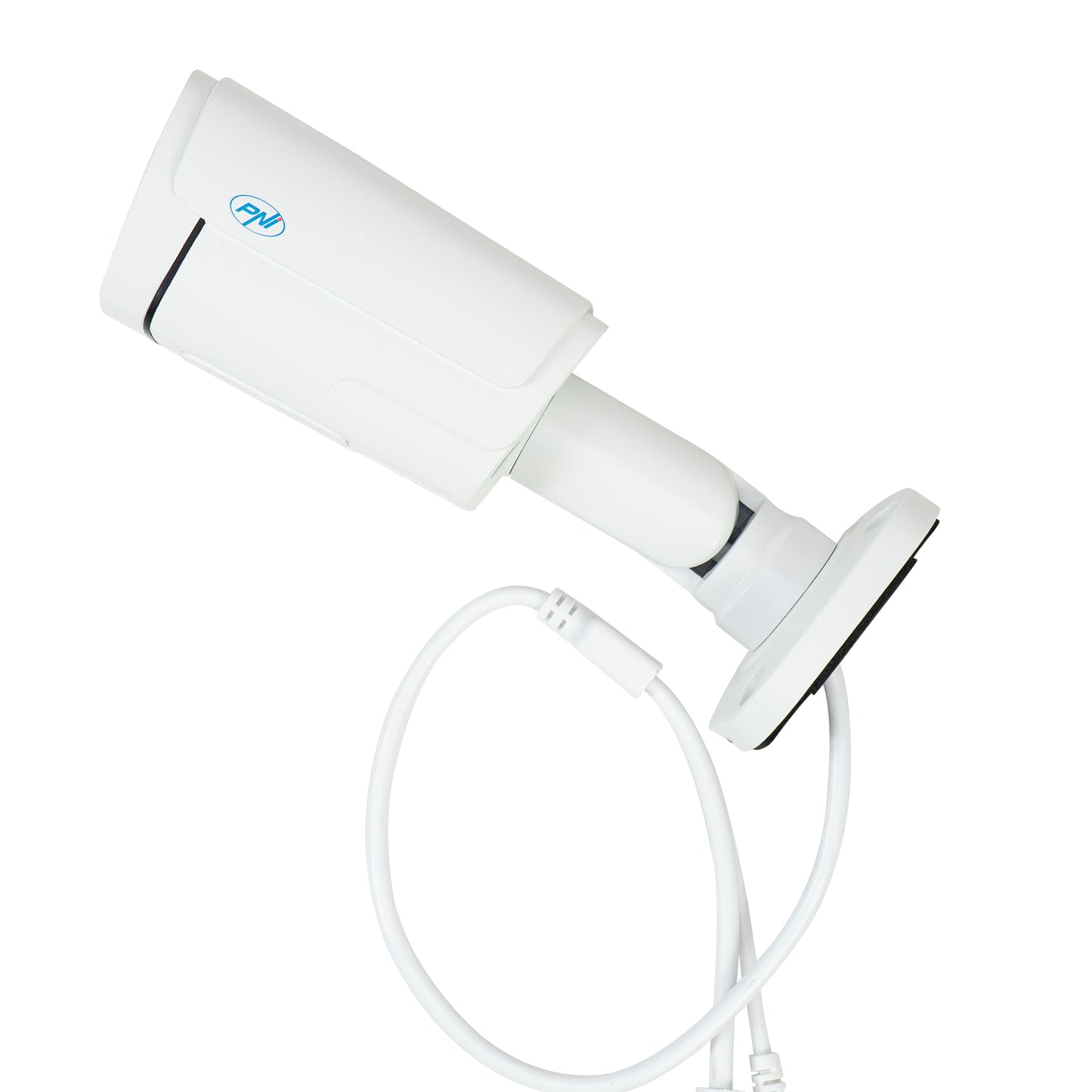 Camera supraveghere video PNI IP780, 8MP, 4K, IP, 6 LED-uri IR, IP66, alb